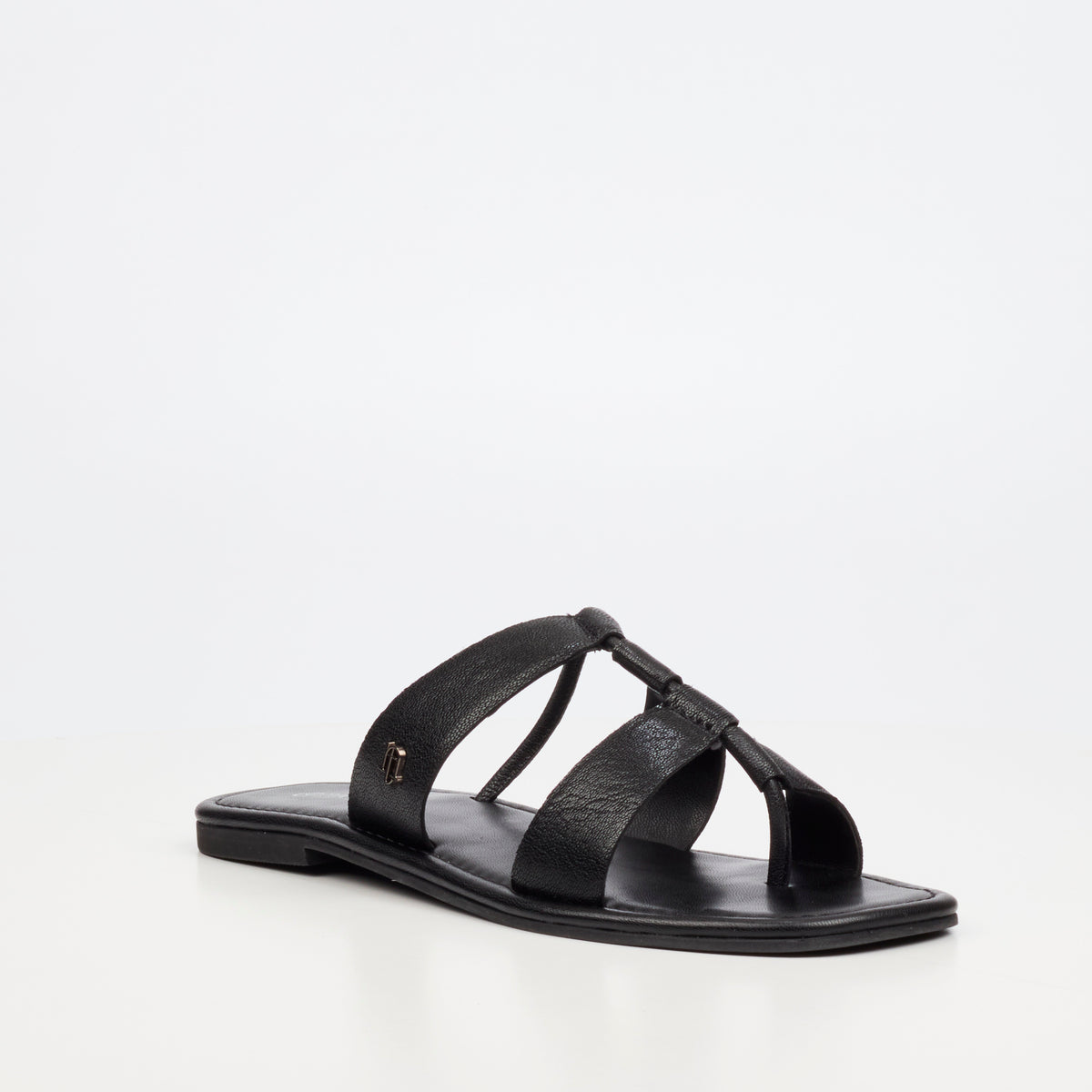 Nicci Tyler Amalfi 1 Flat Sandal - Black footwear Nicci Tyler