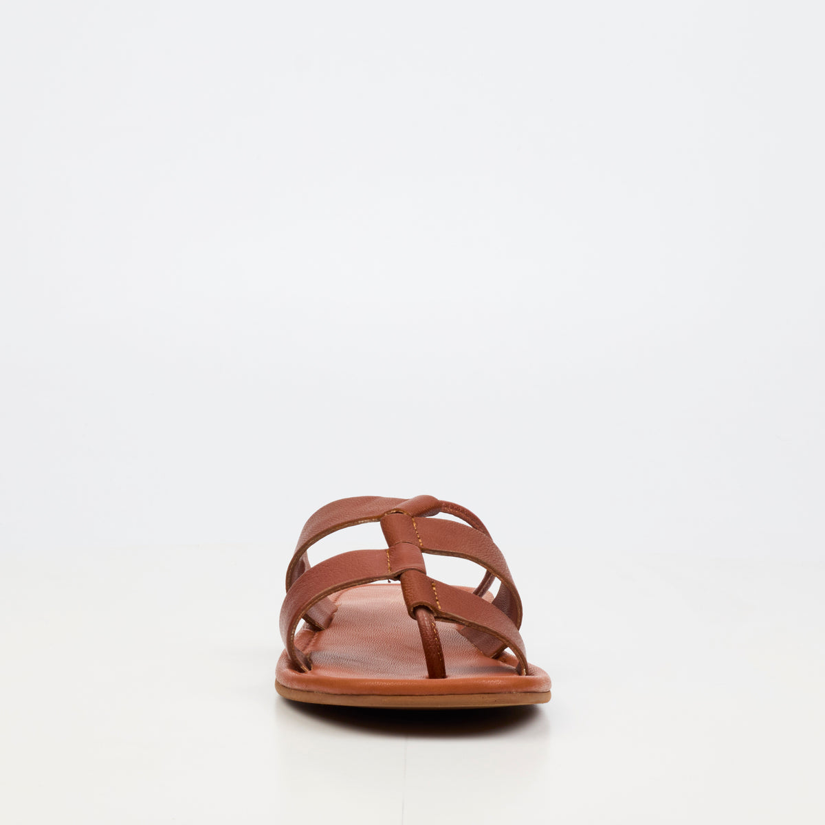 Nicci Tyler Amalfi 1 Flat Sandal - Tan footwear Nicci Tyler