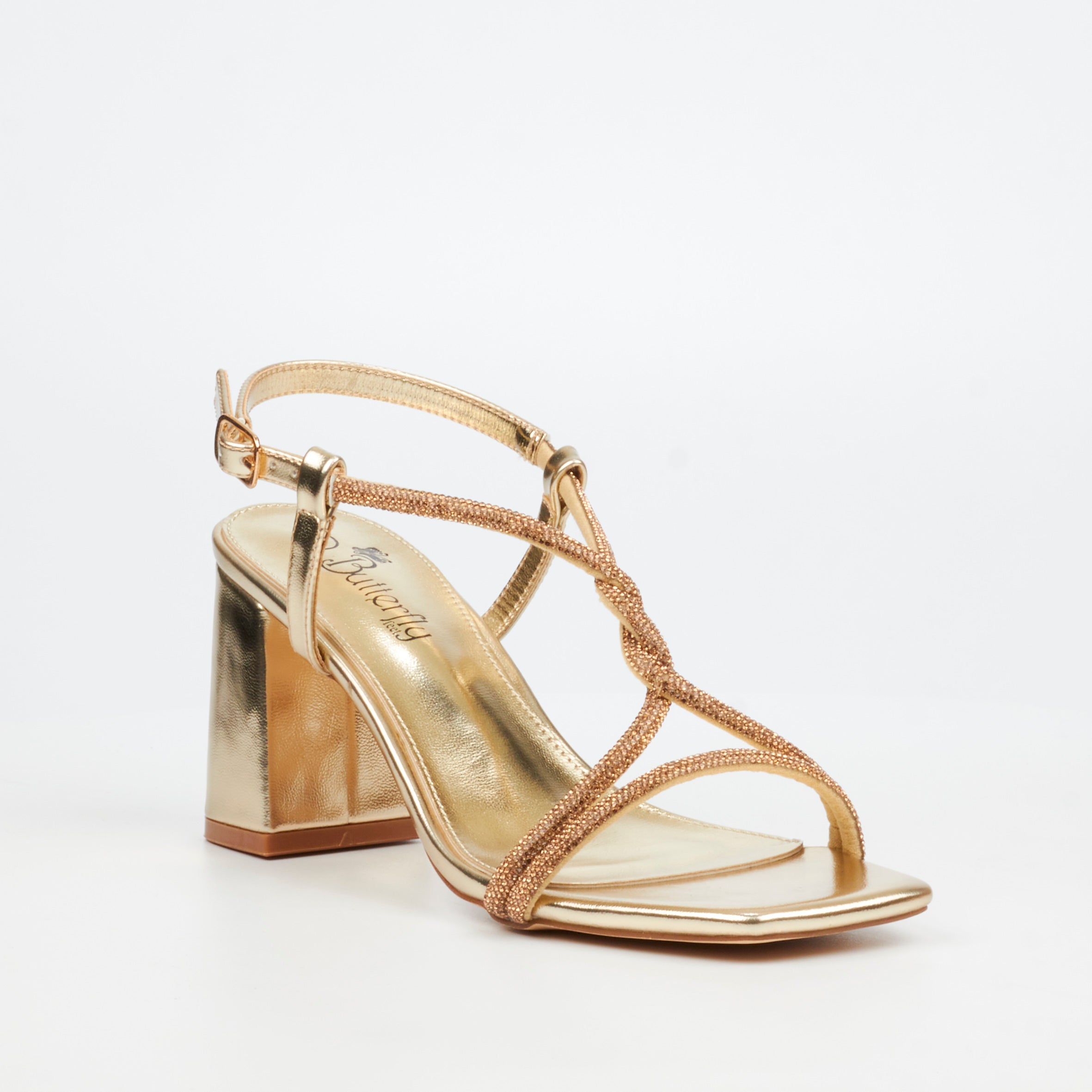 Butterfly Feet Amelle 1 Heel - Champagne footwear Butterfly Feet