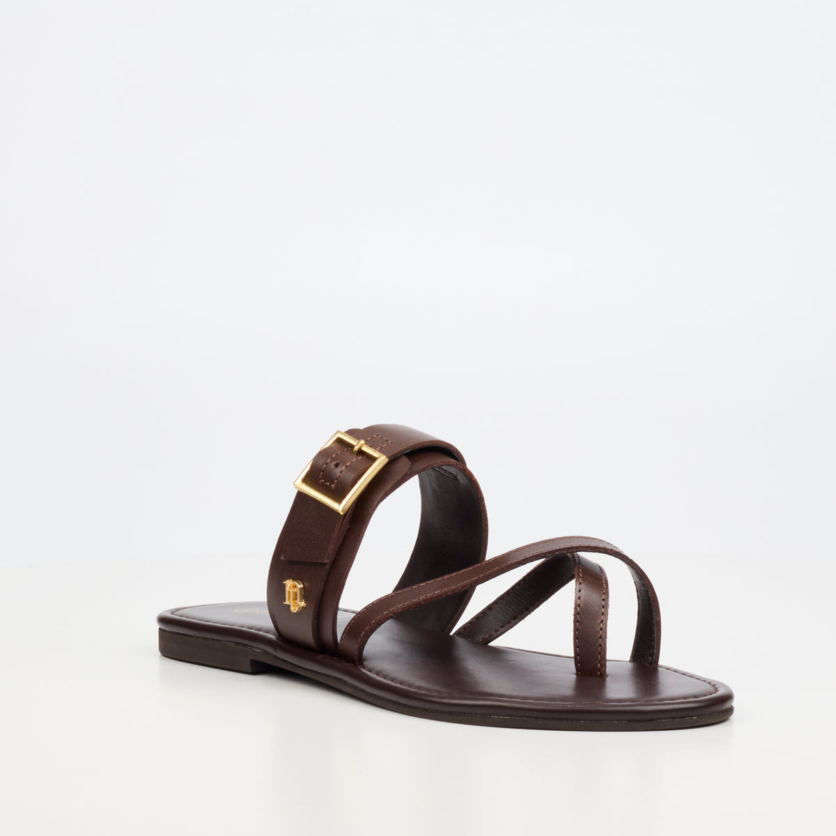 Nicci Tyler Ariana 1 Flat Sandal - Chocolate footwear Nicci Tyler