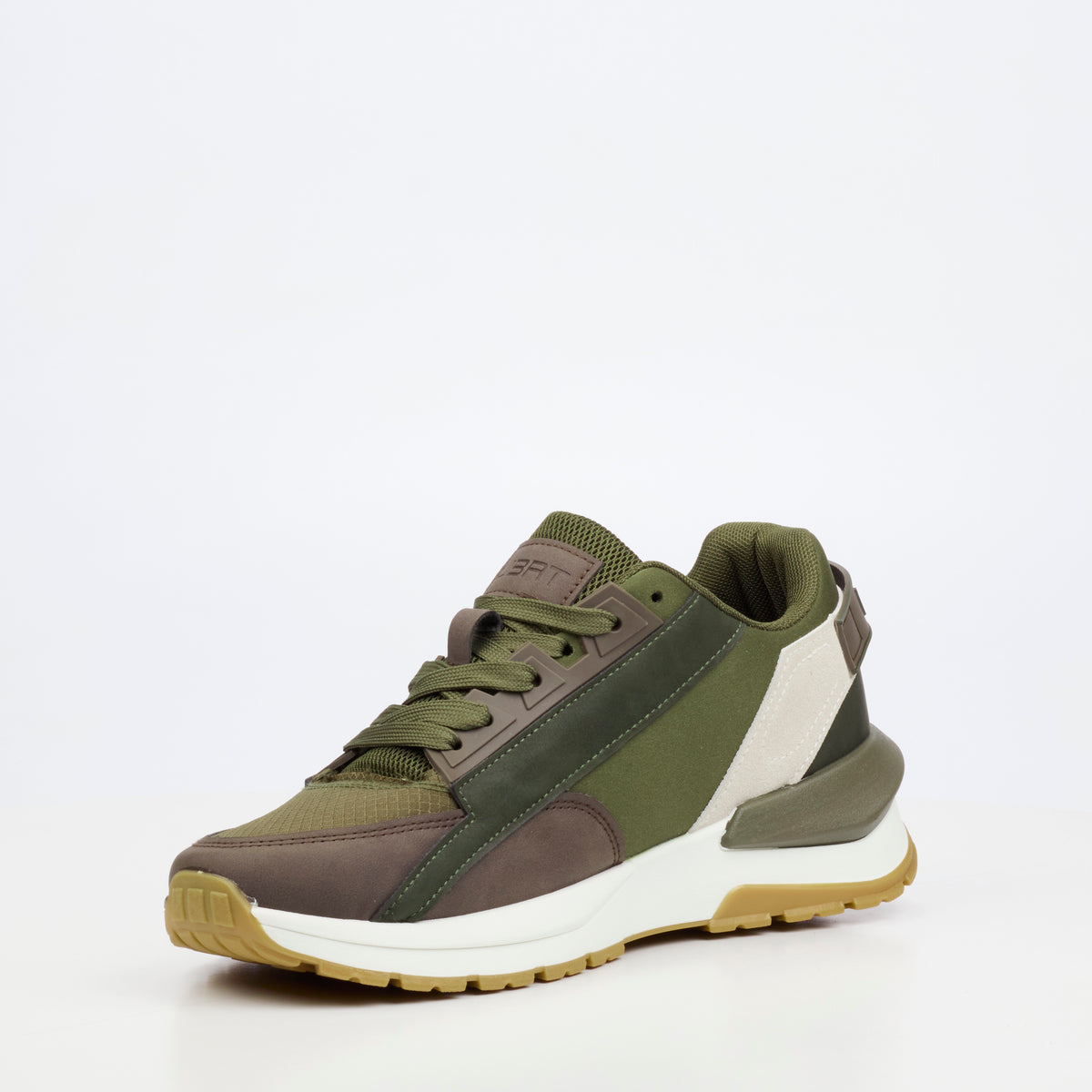 Urbanart Athene 3 Faux Nubuck Sneaker - Olive footwear UBRT