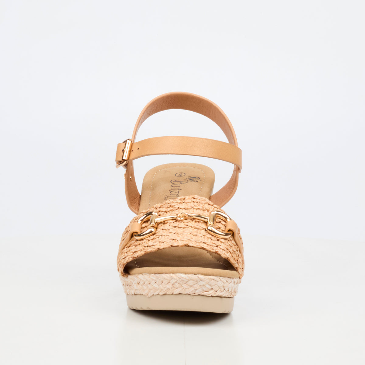Butterfly Feet Avery 7 High Wedges - Beige footwear Butterfly Feet