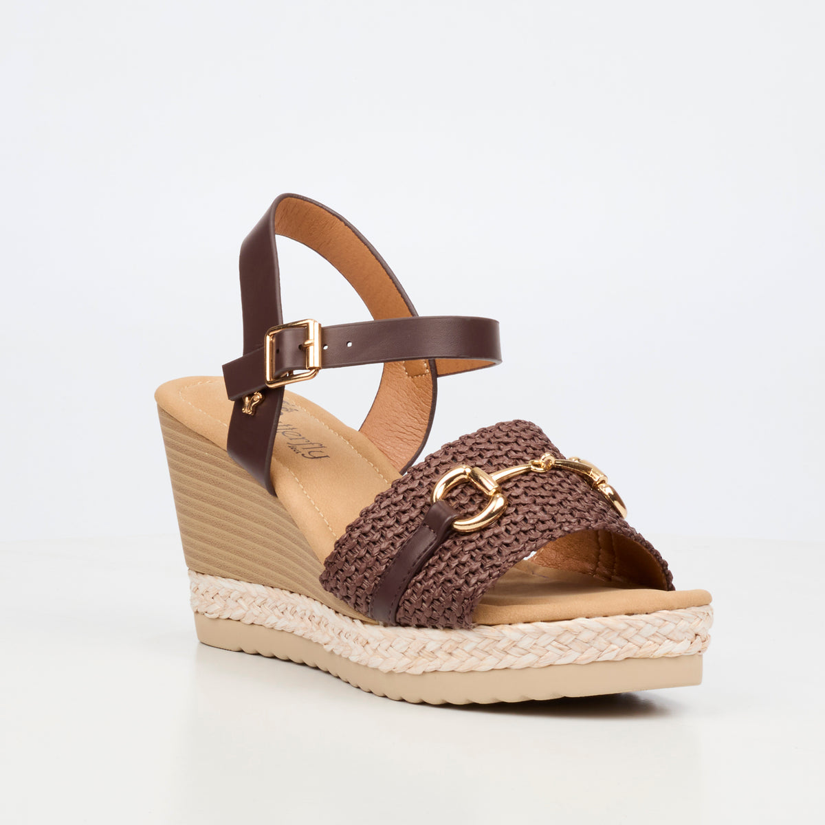 Butterfly Feet Avery 7 High Wedges - Chocolate footwear Butterfly Feet
