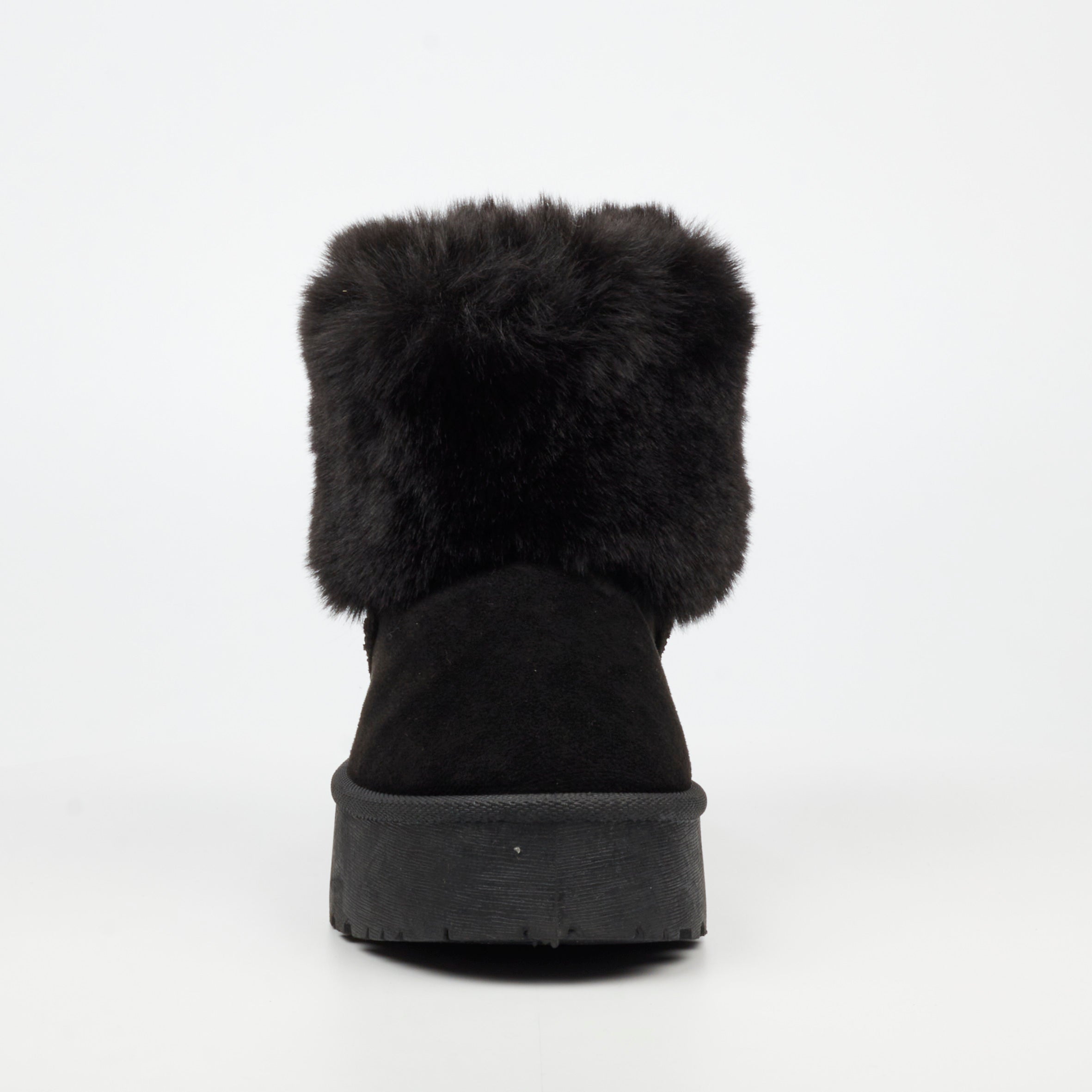 MIss Black Bae 1 Faux Suede Ankle Boot - Black footwear Miss Black