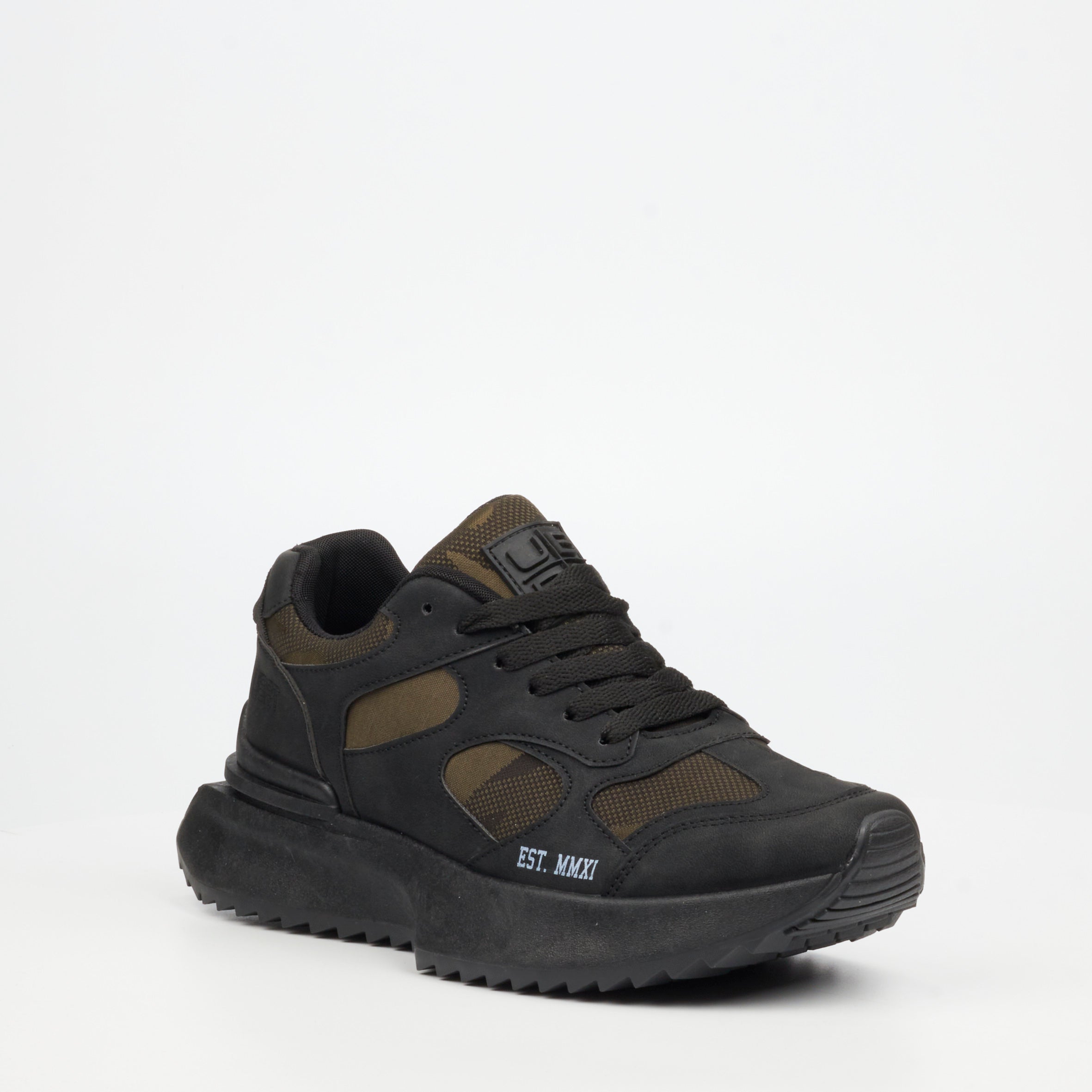 Urbanart Balance 1 Faux Nubuck Sneaker - Olive footwear UBRT