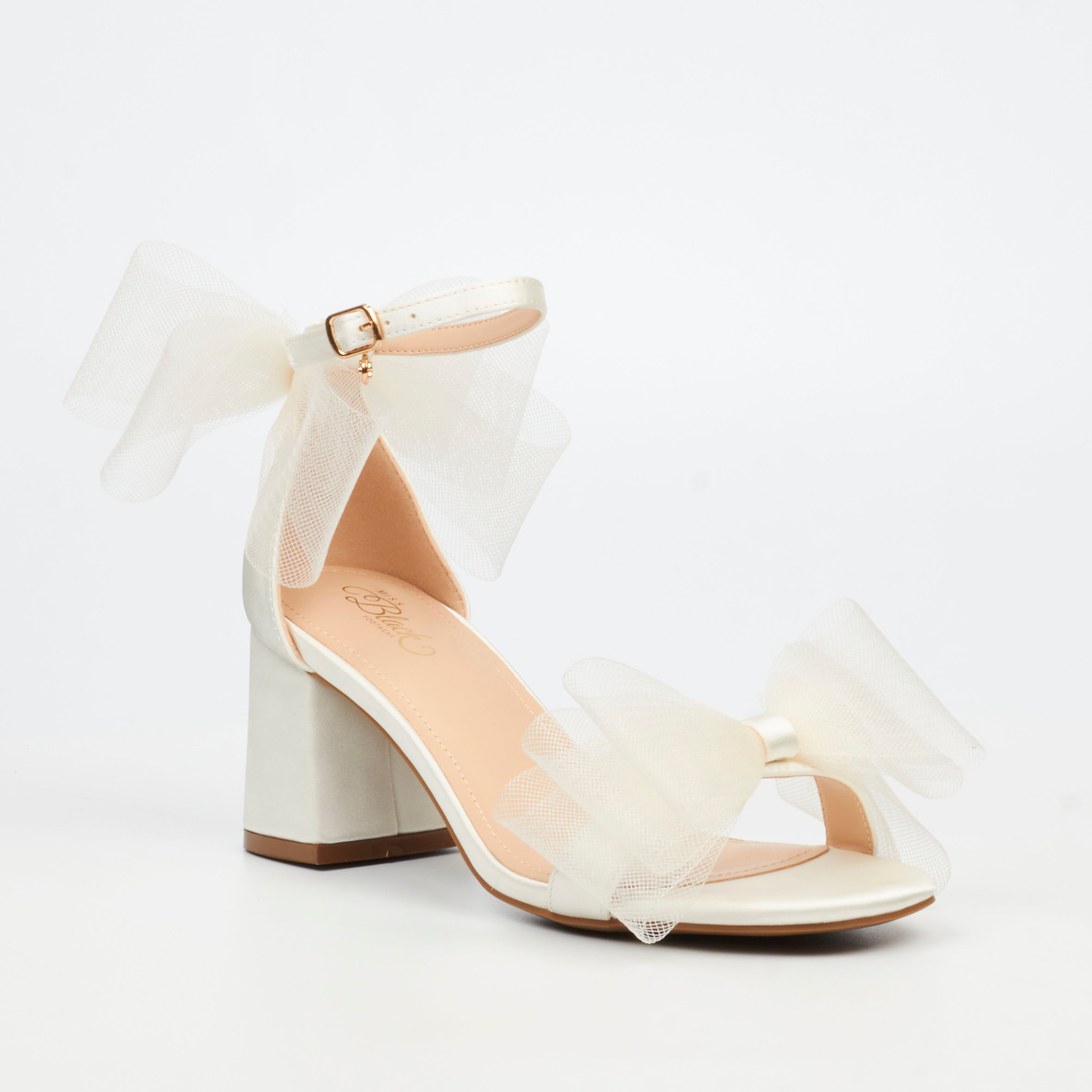 Miss Black Bardot 5 Heel - White footwear Miss Black