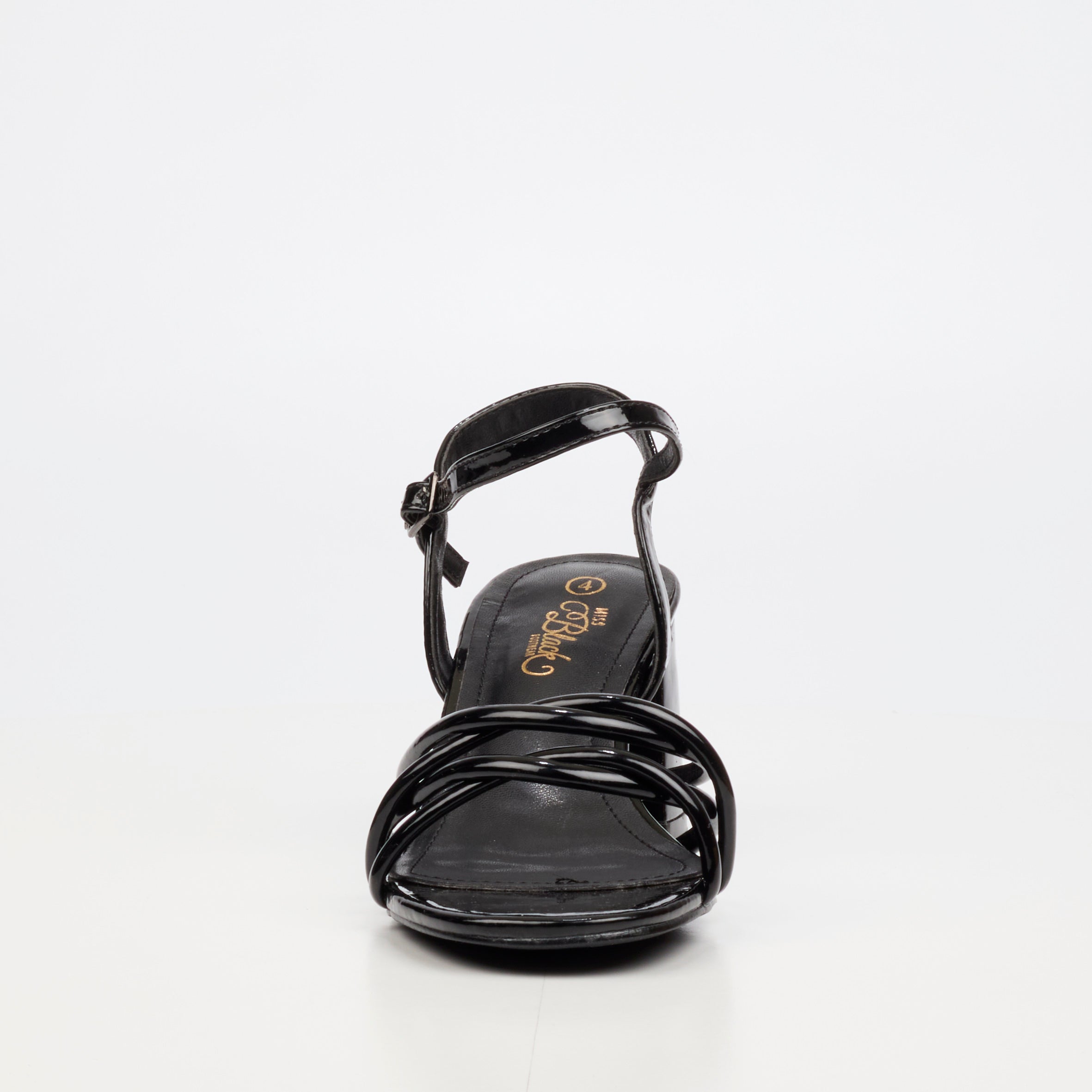 Miss Black Bardot 7 Heel - Black footwear Miss Black