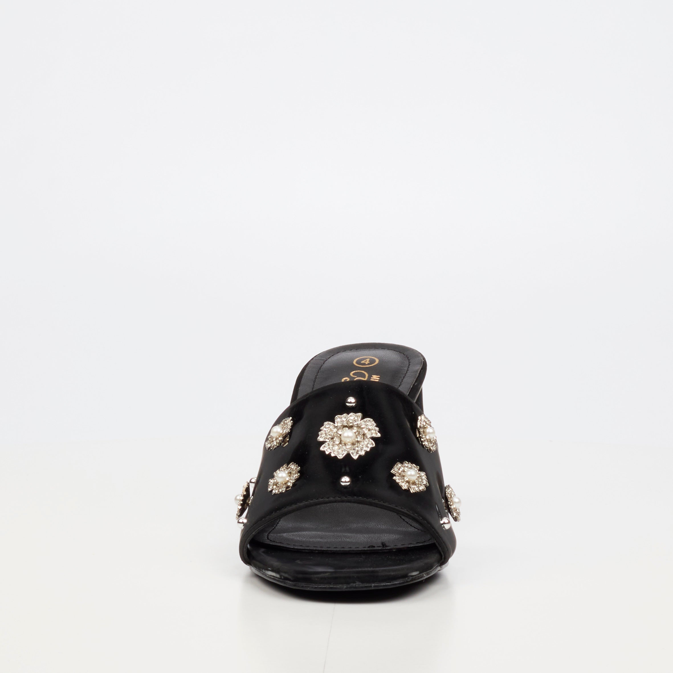 Miss Black Bardot 9 Heel - Black footwear Miss Black