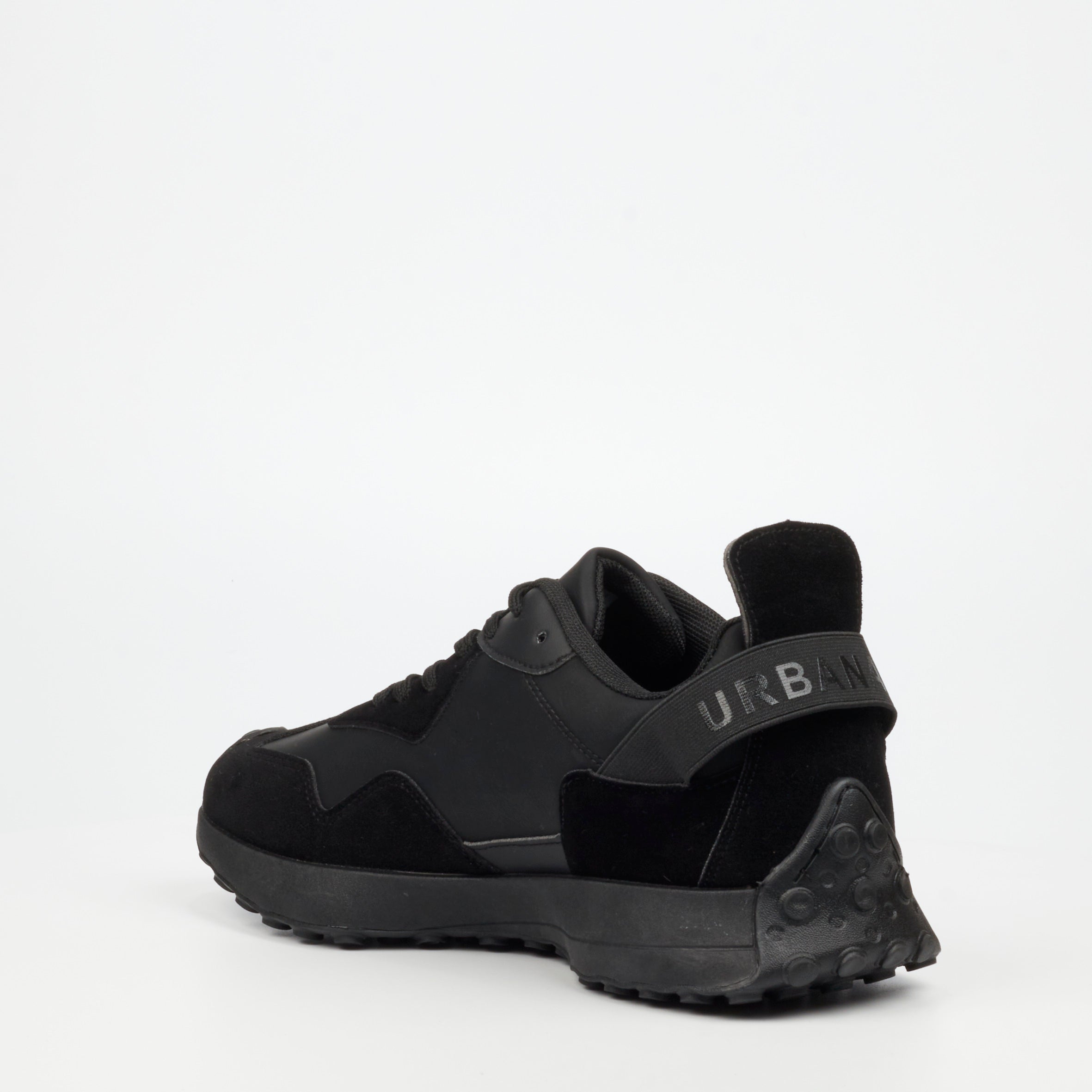 Urbanart Bellay 1 Faux Nubuck / Faux Suede Sneaker - Black footwear UBRT