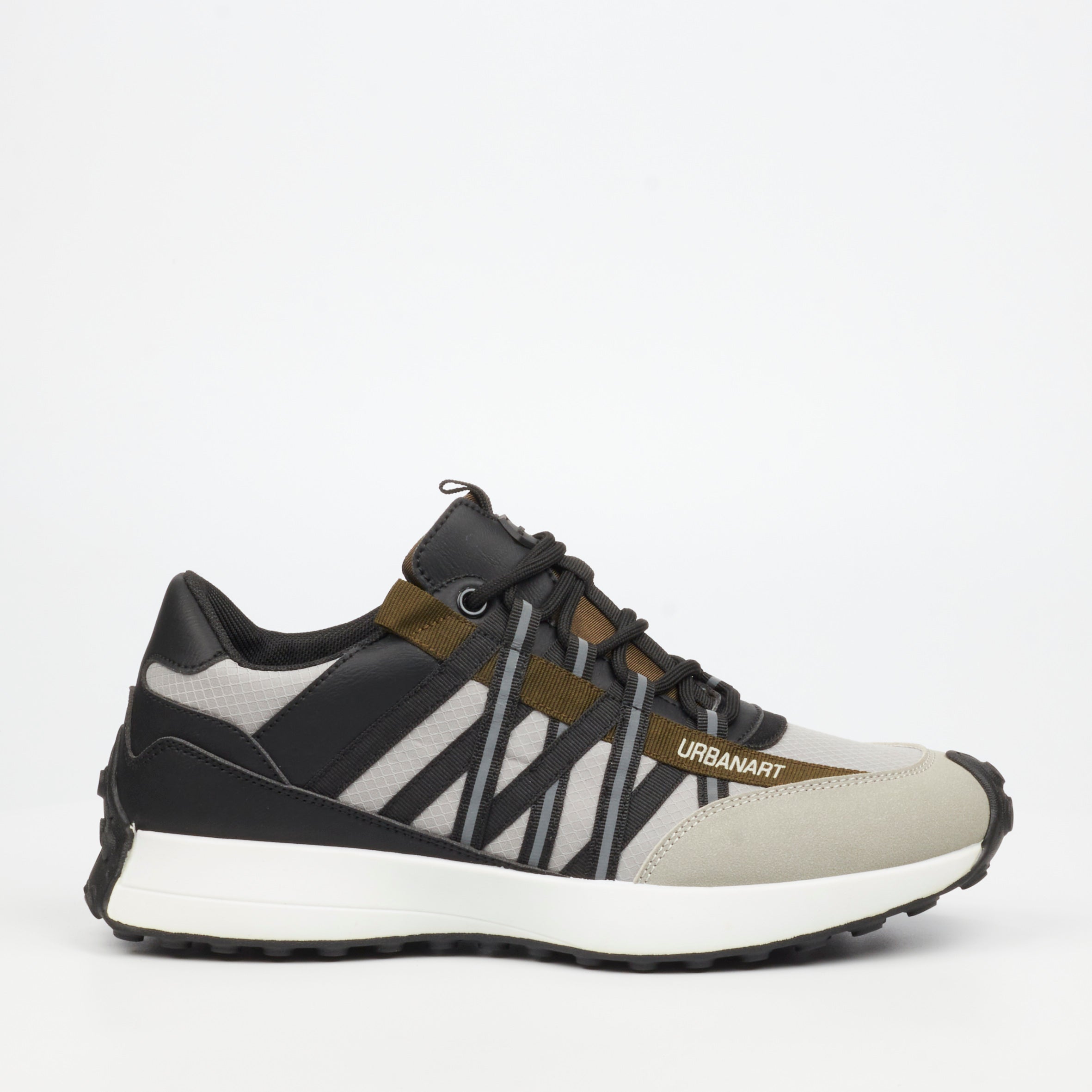 Urbanart Bellay 3 Mesh / Faux Nubuck Sneaker - Grey footwear UBRT