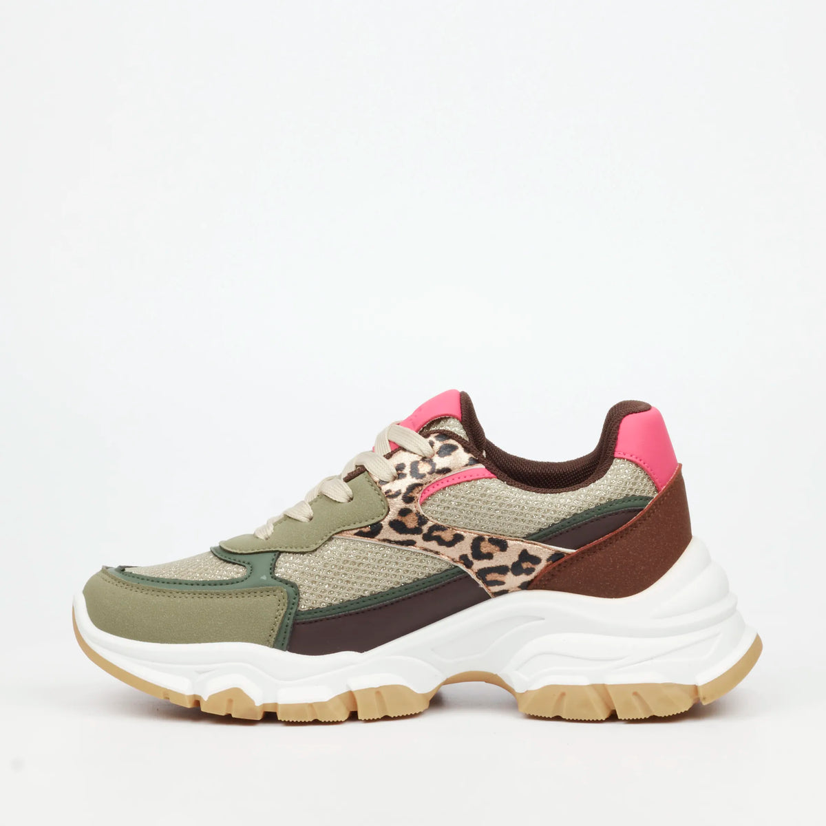 Urbanart Britney 6 Faux Nubuck / Knit Sneaker - Olive (Ladies) footwear UBRT