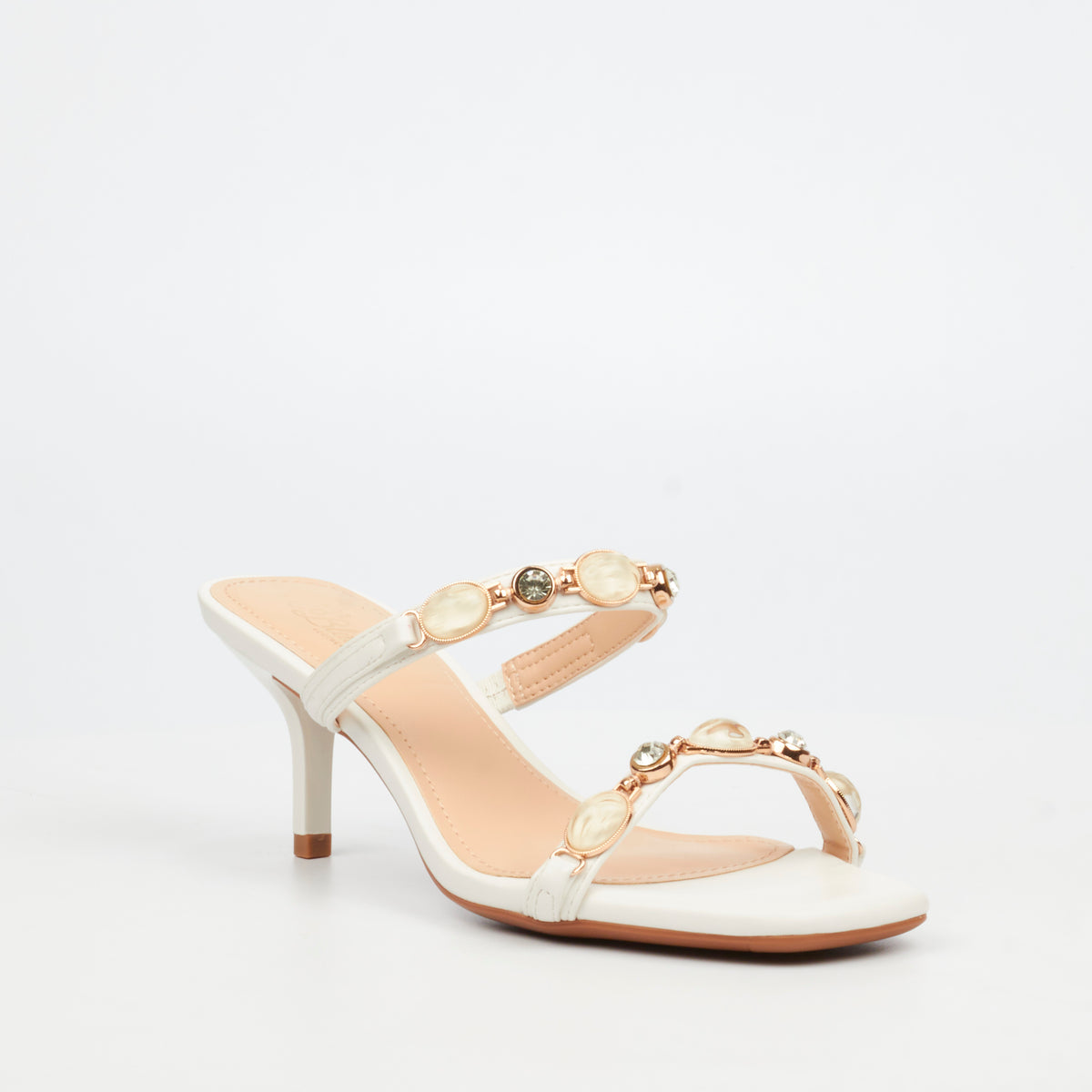 Miss Black Cassidy 2 Low Heel - White footwear Miss Black