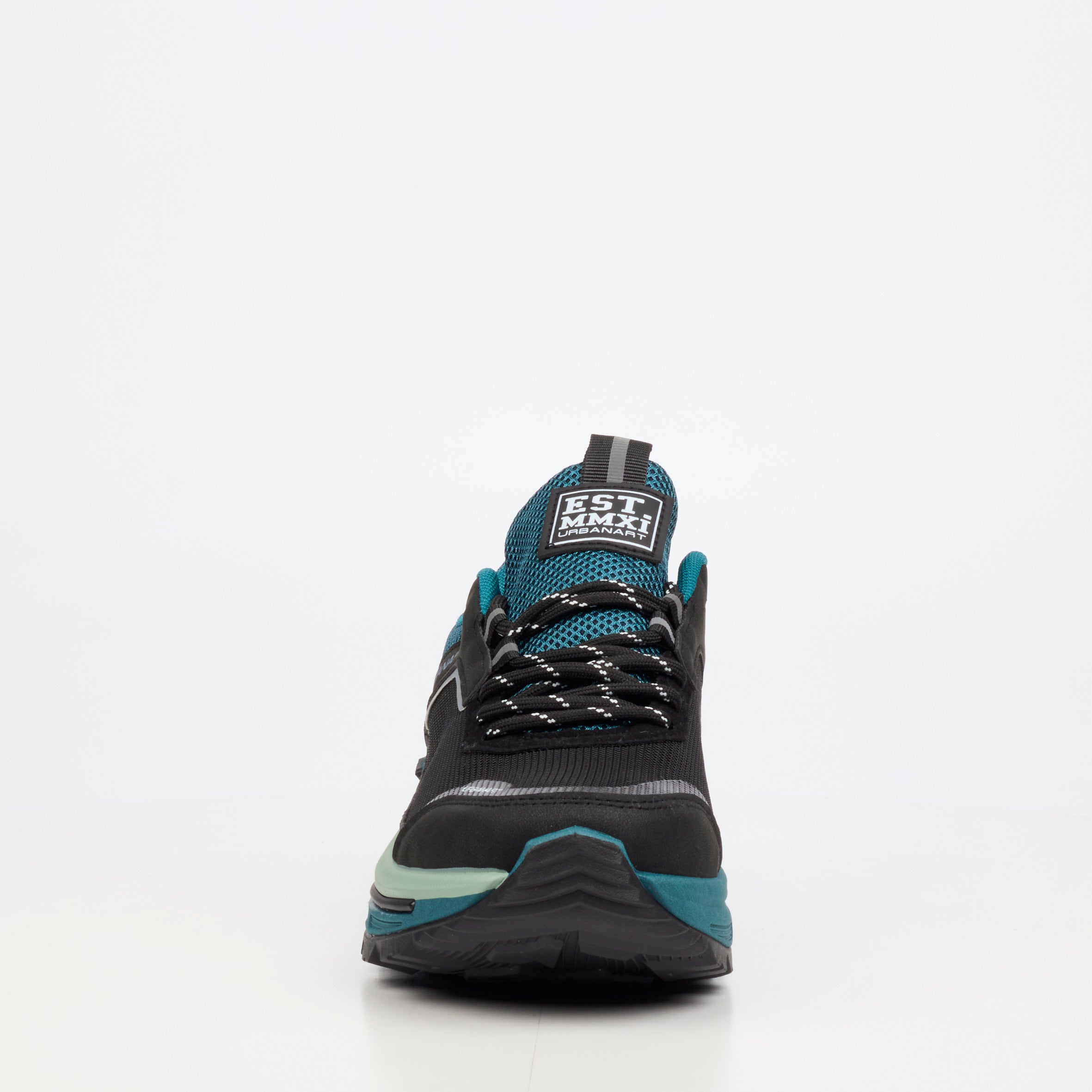 Urbanart Cessna 2 Nylon / Faux Wax Sneaker - Black footwear Urbanart