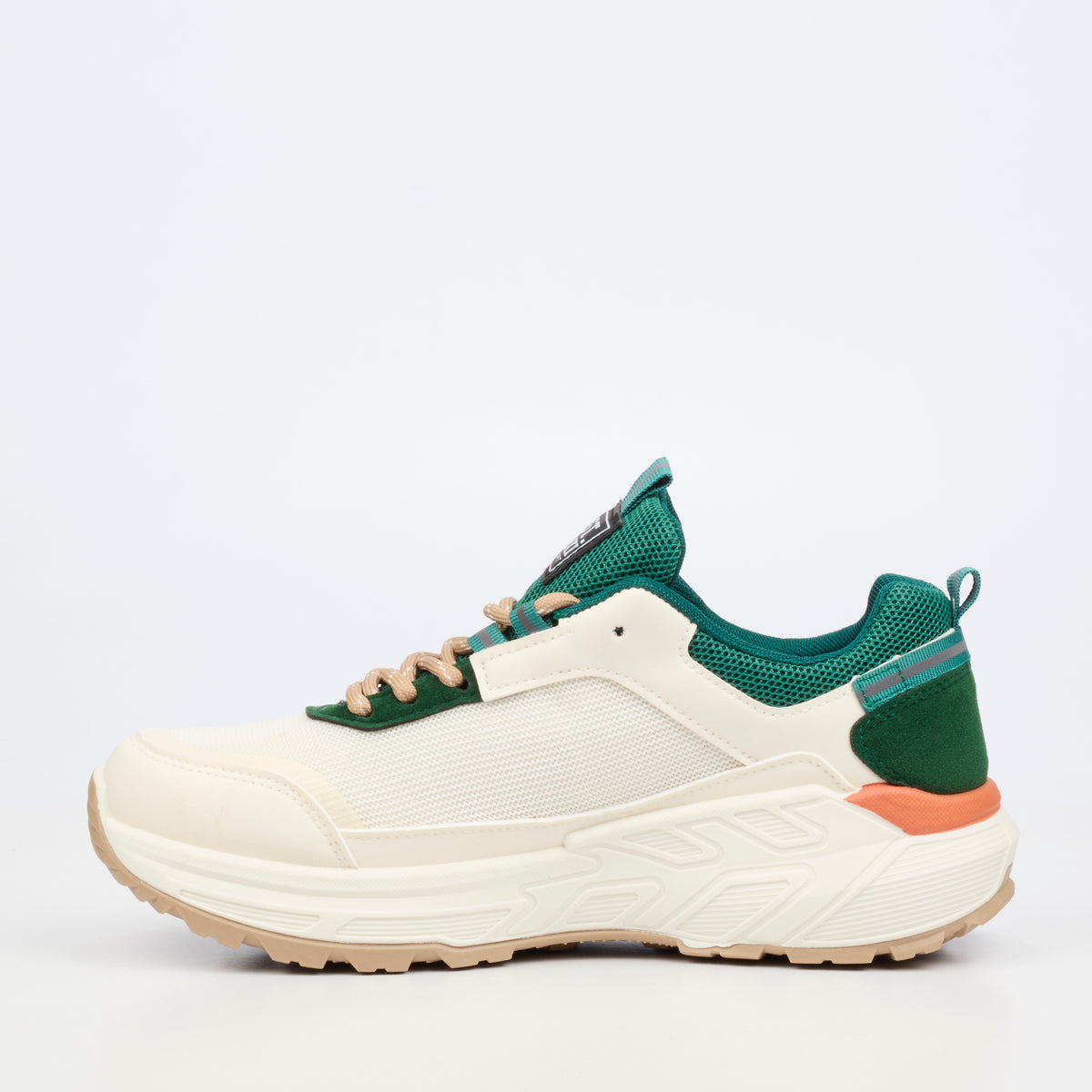 Urbanart Cessna 2 Nylon / Faux Wax Sneaker - Cream footwear Urbanart