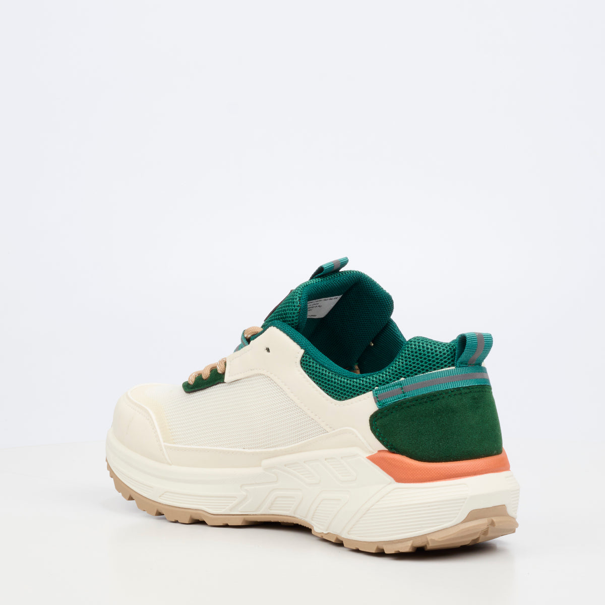 Urbanart Cessna 2 Nylon / Faux Wax Sneaker - Cream footwear Urbanart
