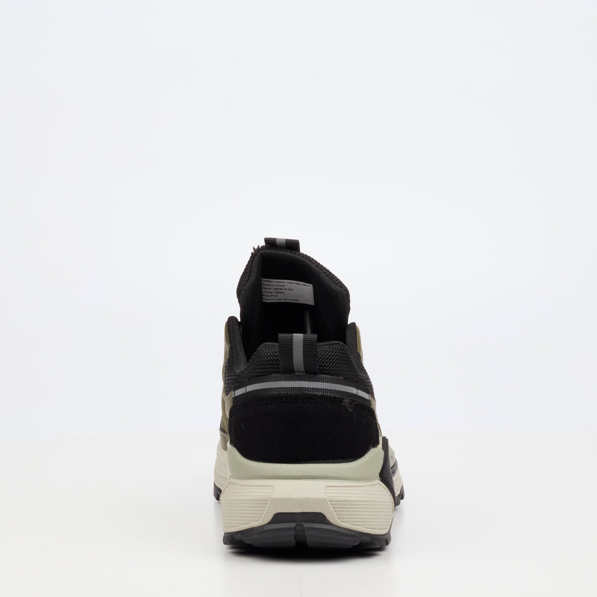 Urbanart Cessna 2 Nylon / Faux Wax Sneaker - Olive footwear Urbanart