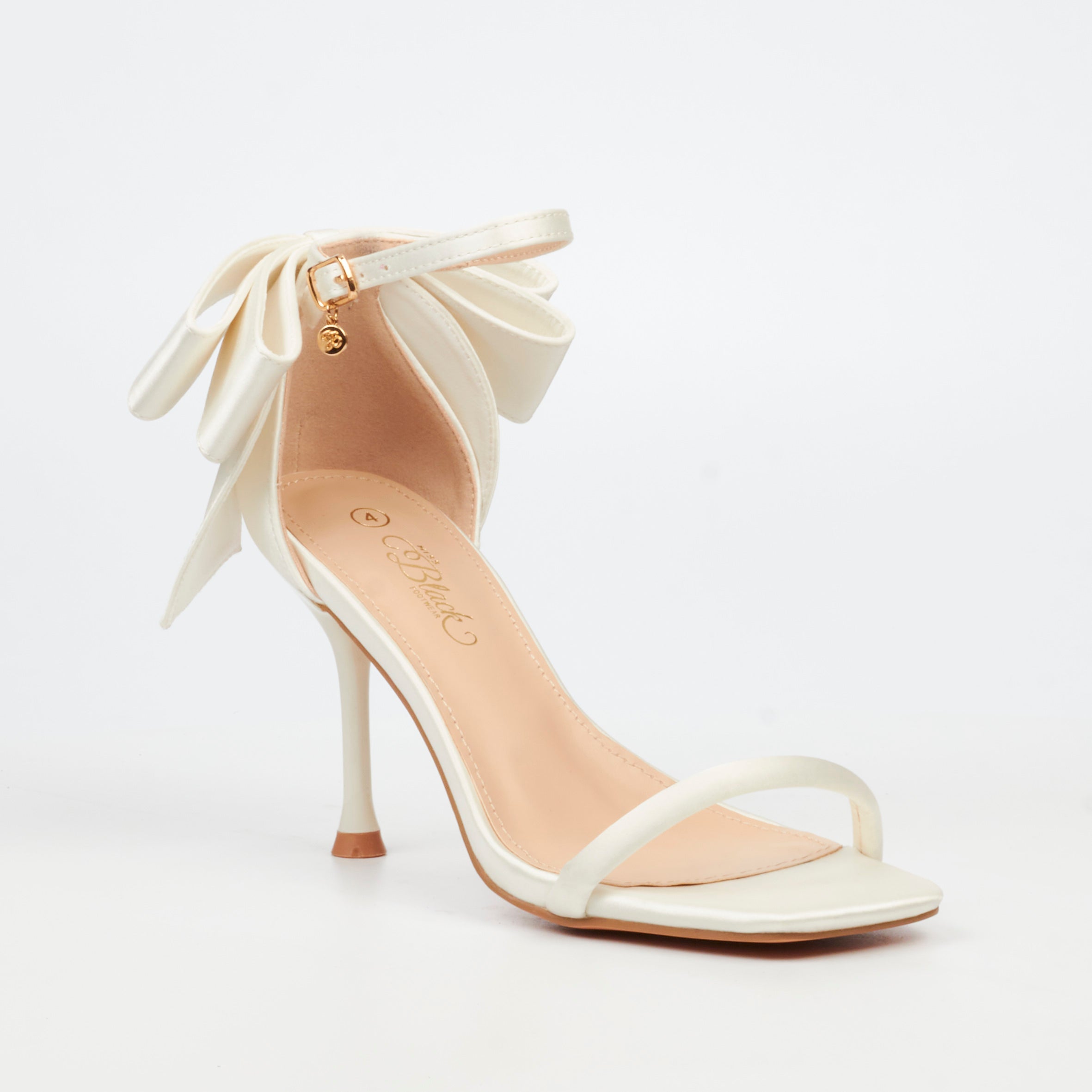 Miss Black Chanel 1 Heel - White footwear Miss Black
