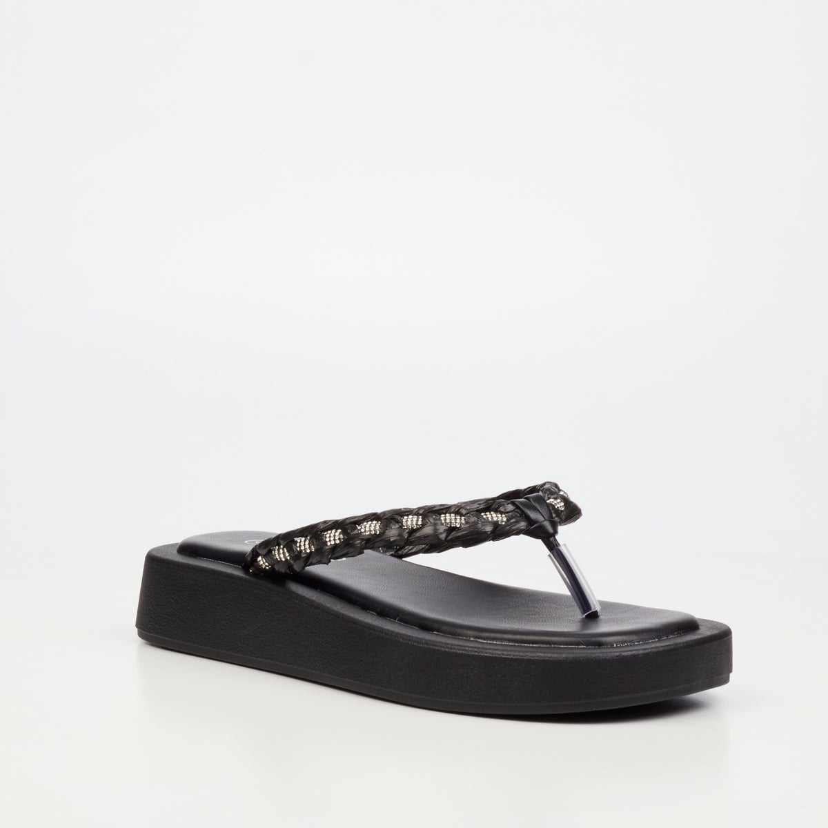 Viabeach Coconut 11 Flat Sandal - Black footwear Viabeach