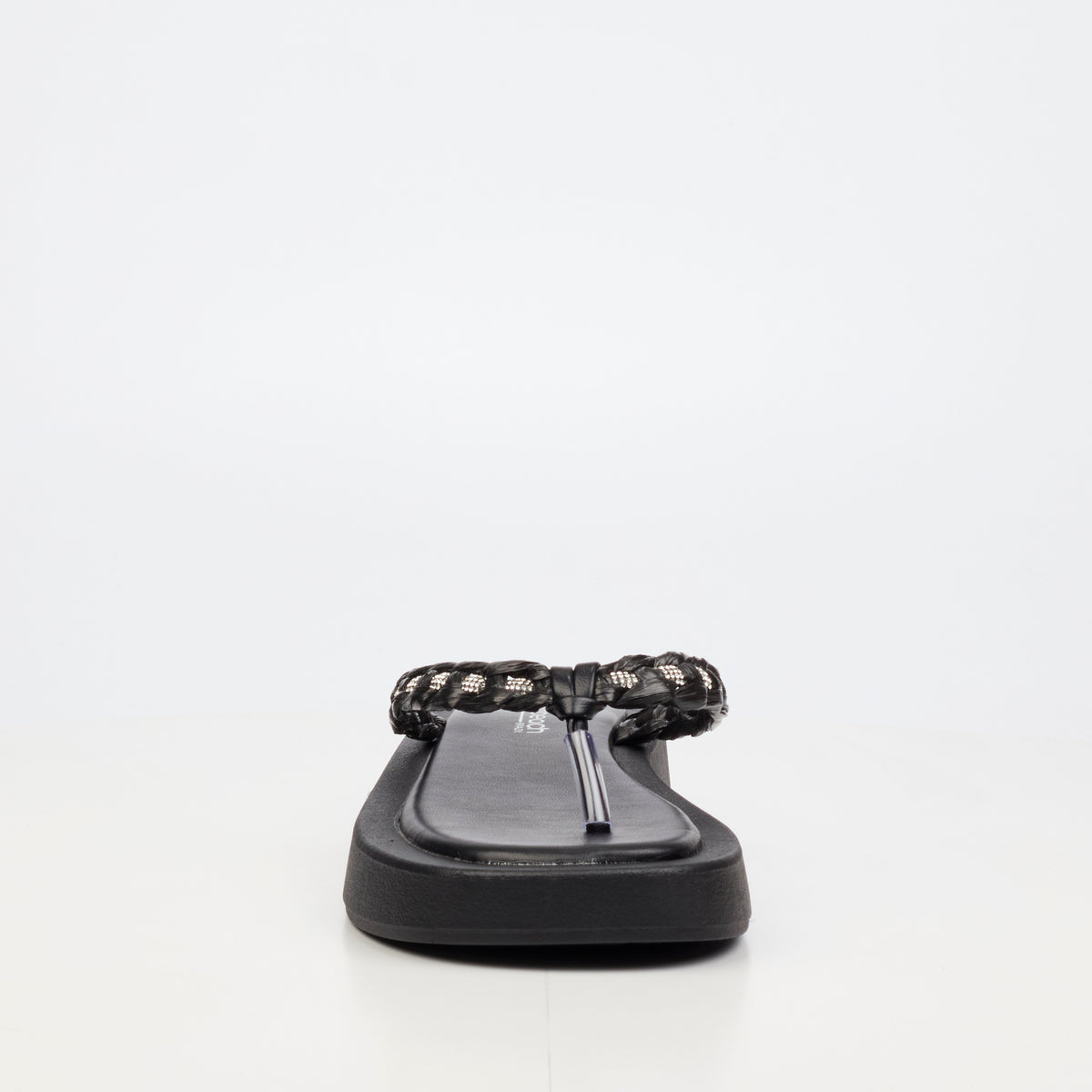Viabeach Coconut 11 Flat Sandal - Black footwear Viabeach