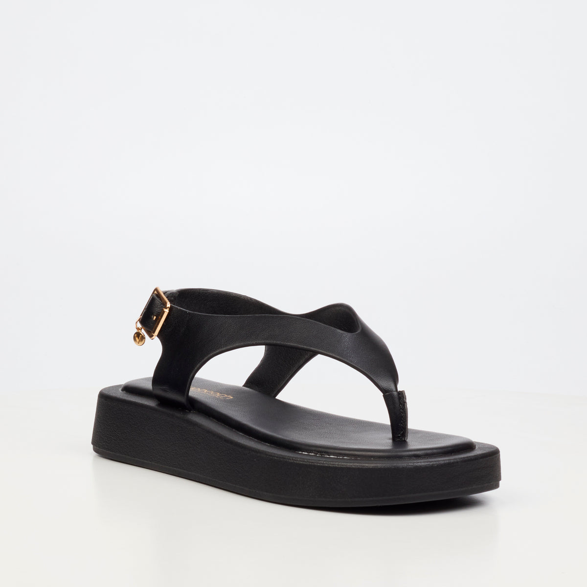 Viabeach Coconut 13 Flat Sandal - Black footwear Viabeach