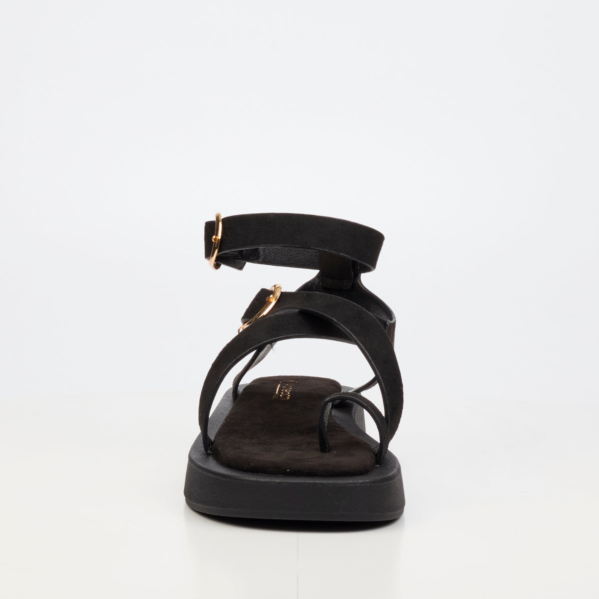 Viabeach Coconut 15 Flat Sandal - Black footwear Viabeach