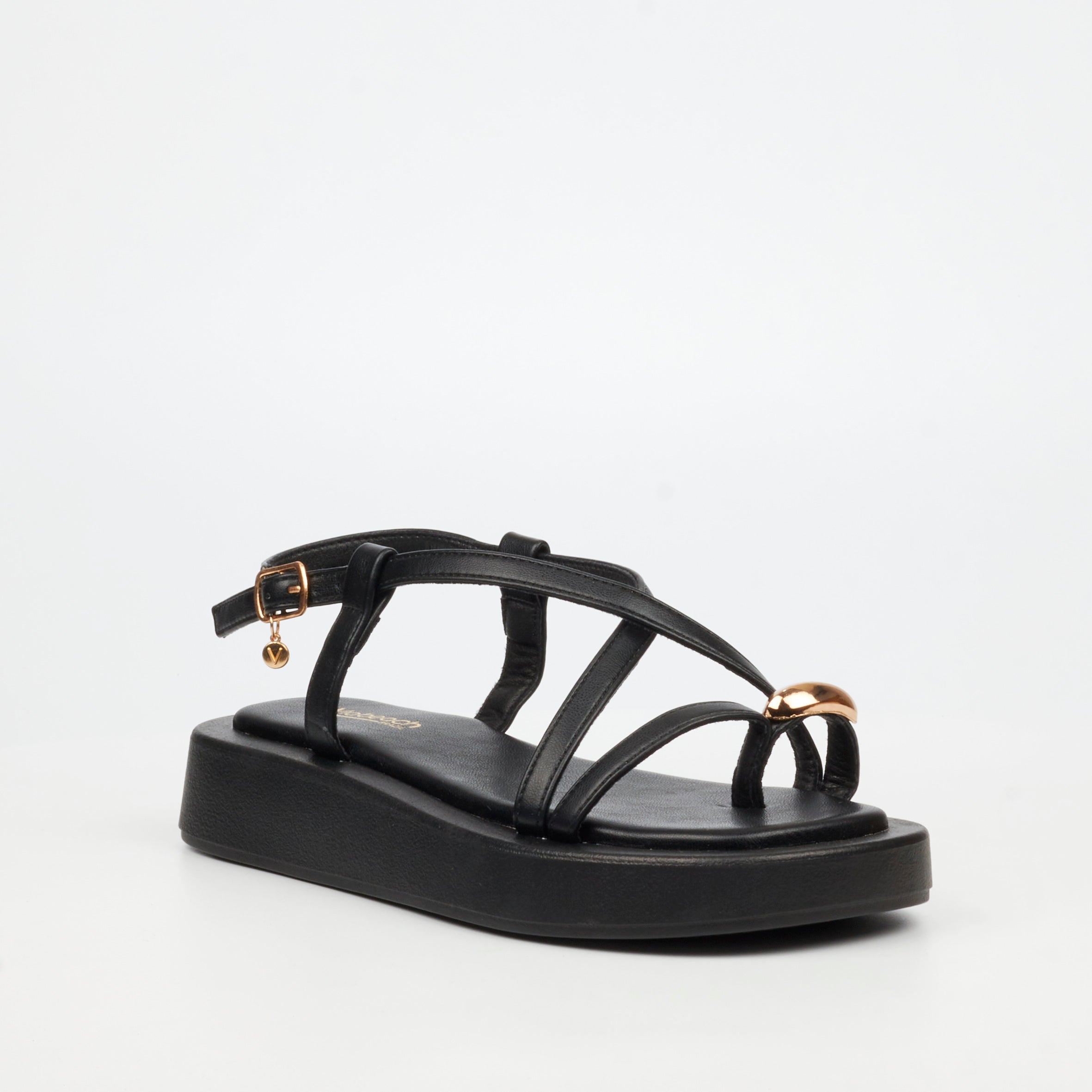 Viabeach Coconut 23 Sandal - Black footwear Viabeach