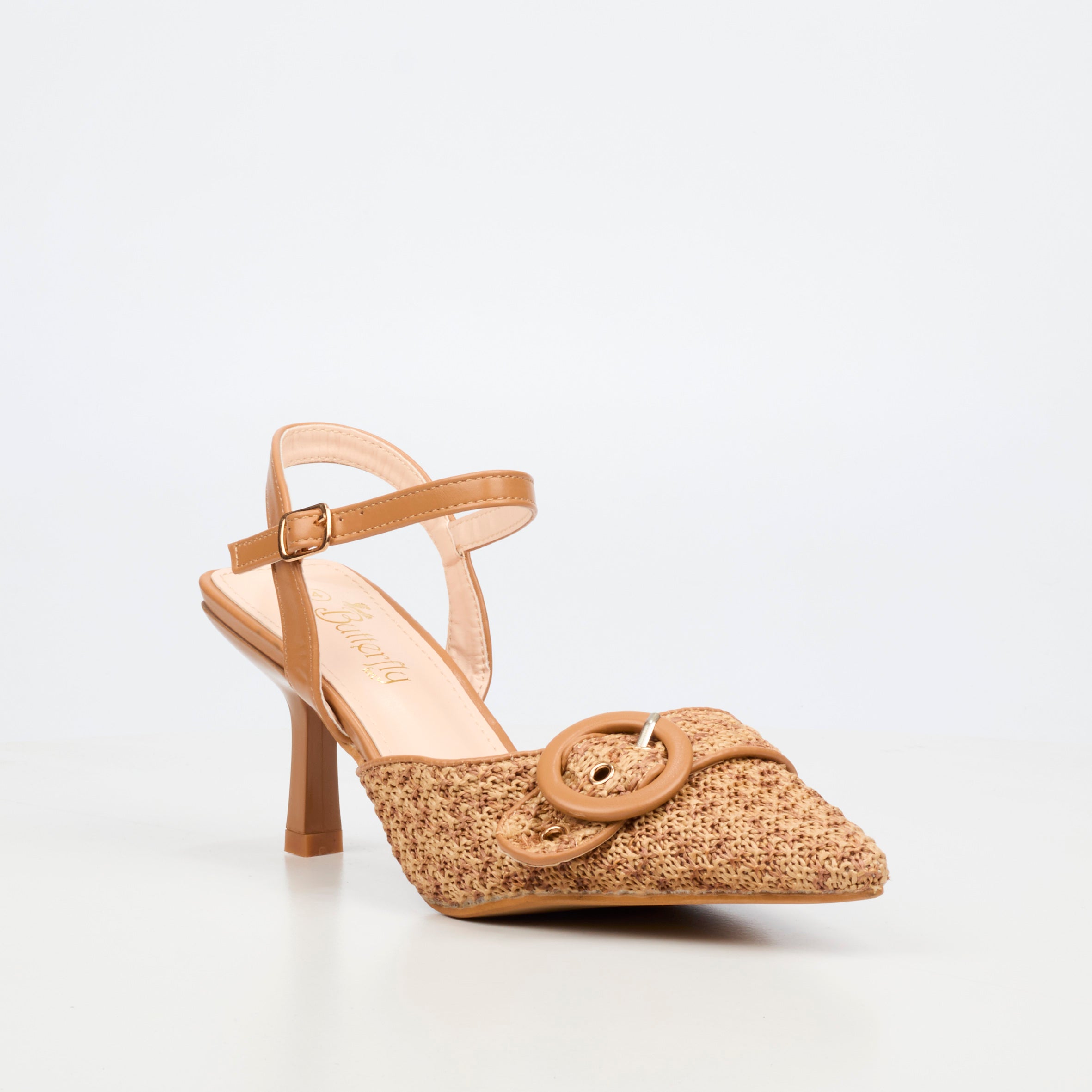 Butterfly Feet Corina 1 Heel - Taupe footwear Butterfly Feet