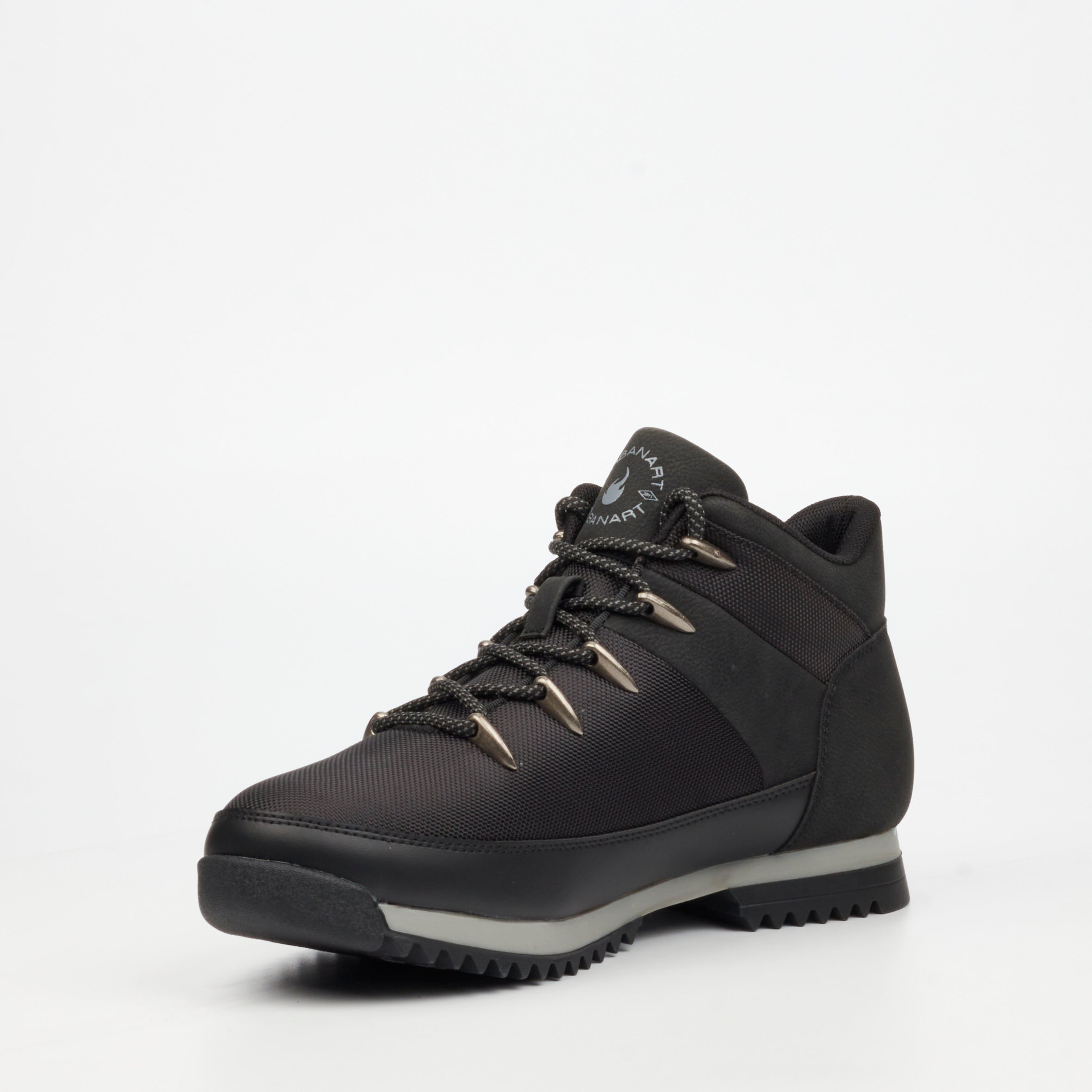 Urbanart Crocco 32 Nylon / Faux Nubuck Ankle Boots - Black footwear Urbanart