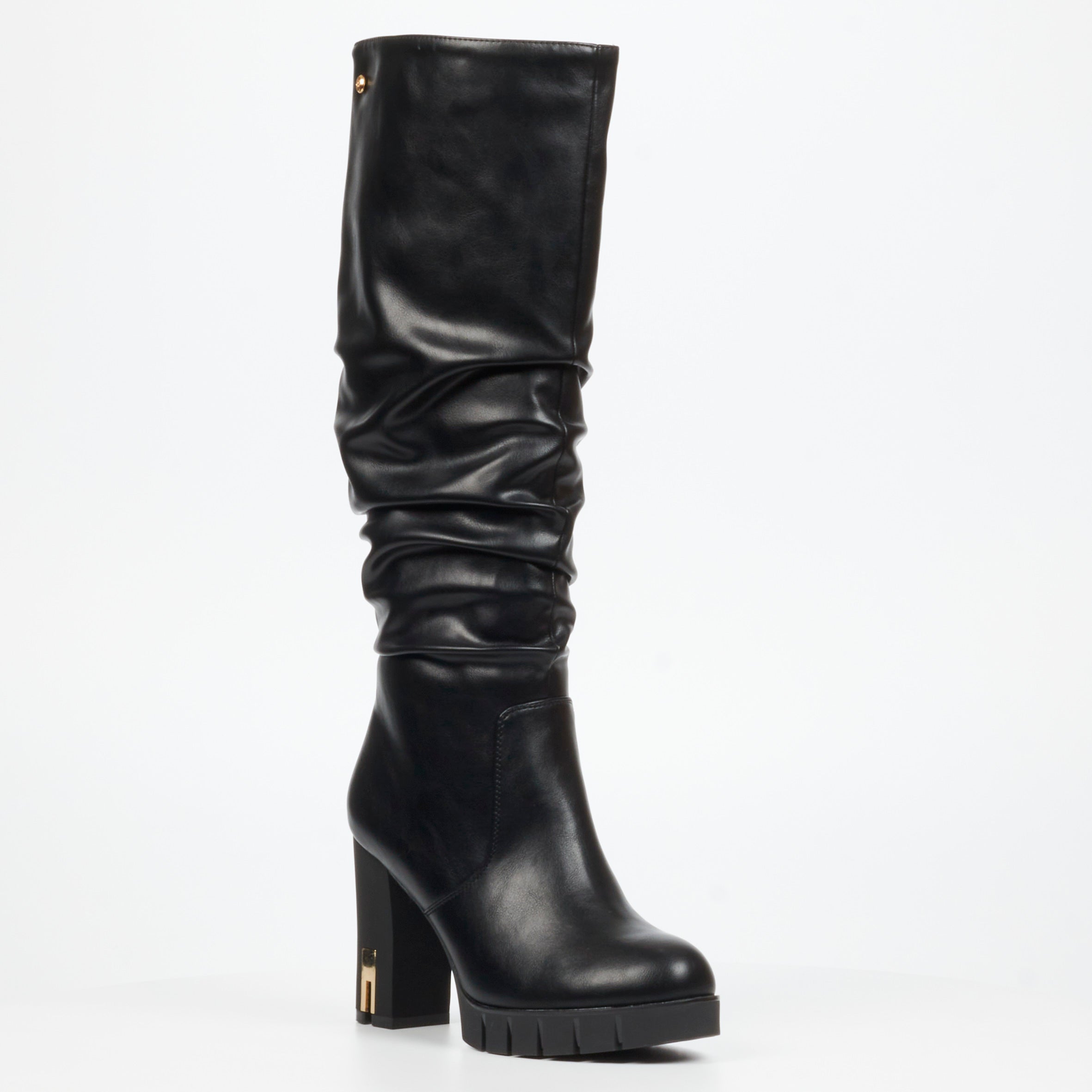 Miss Black Darling 12 High Boot - Black footwear Miss Black