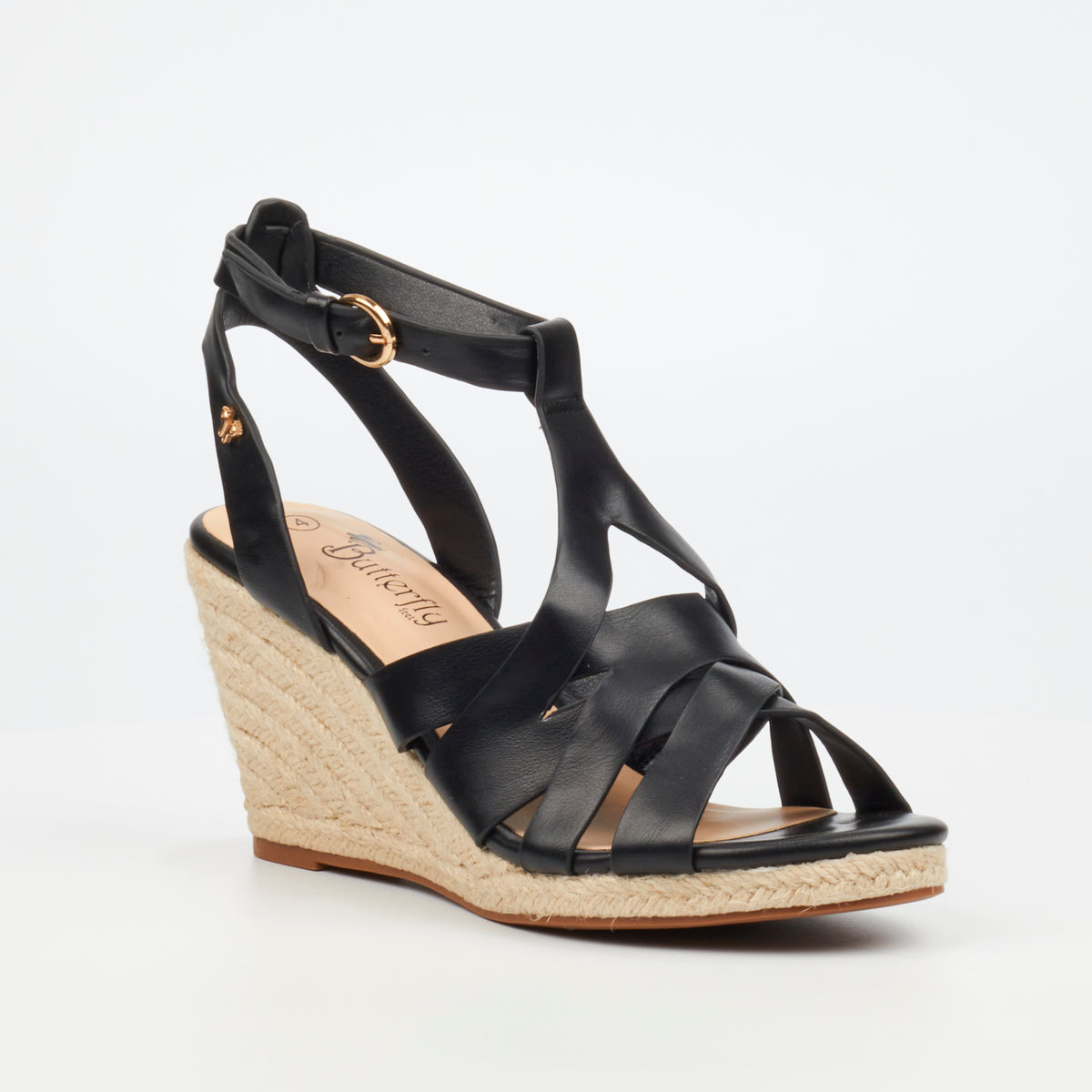 Butterfly Feet Drayco 15 Wedge - Black