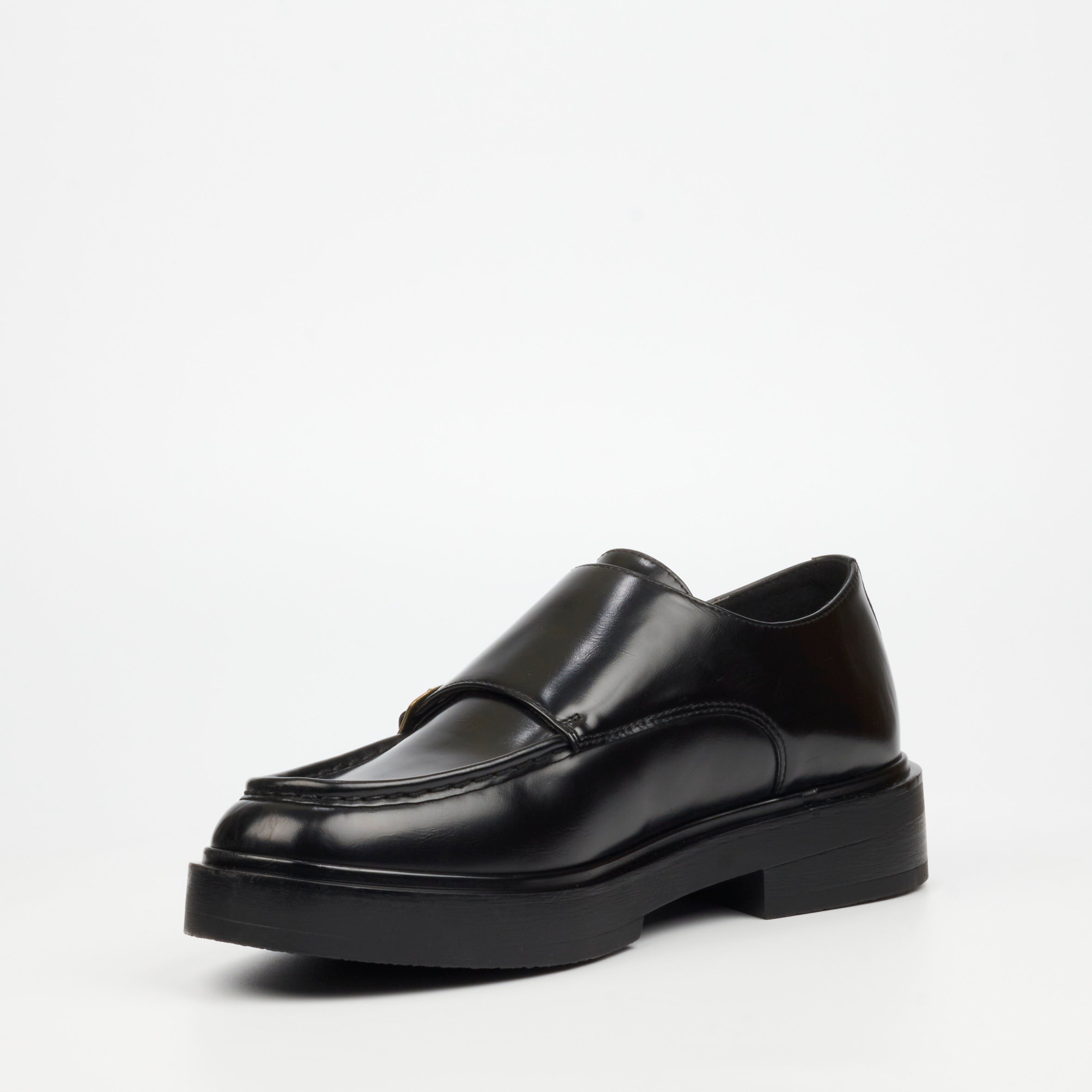 Mazerata Elia 7 Faux Wax Shoe - Black footwear Mazerata