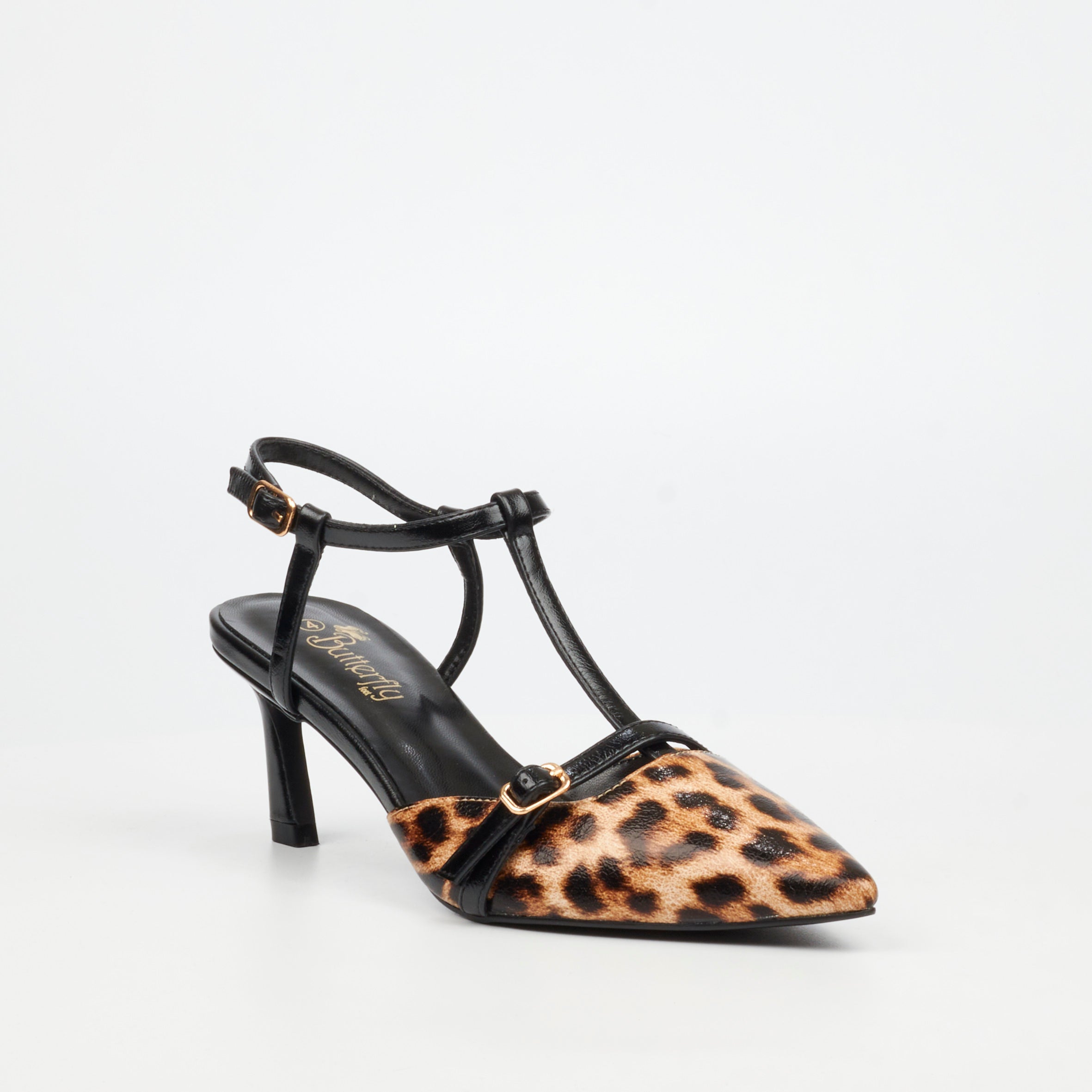 Butterfly Feet Elisha 1 Heel - Leopard footwear Butterfly Feet