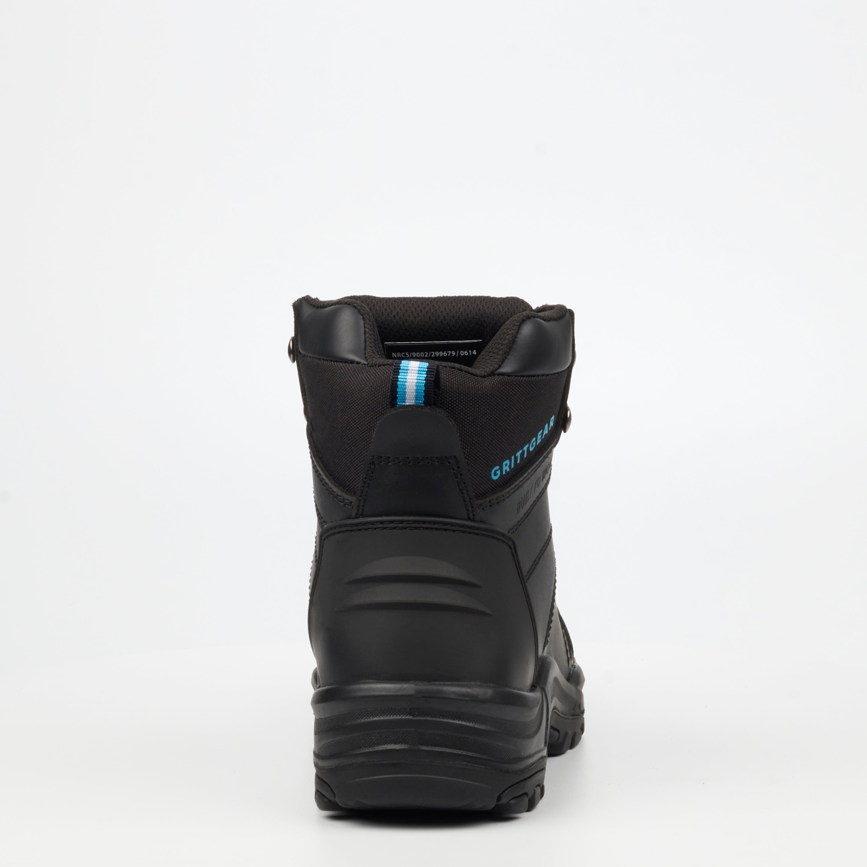 Grittgear Flint S1P Genuine Leather Safety Boot - Black safety Grittgear