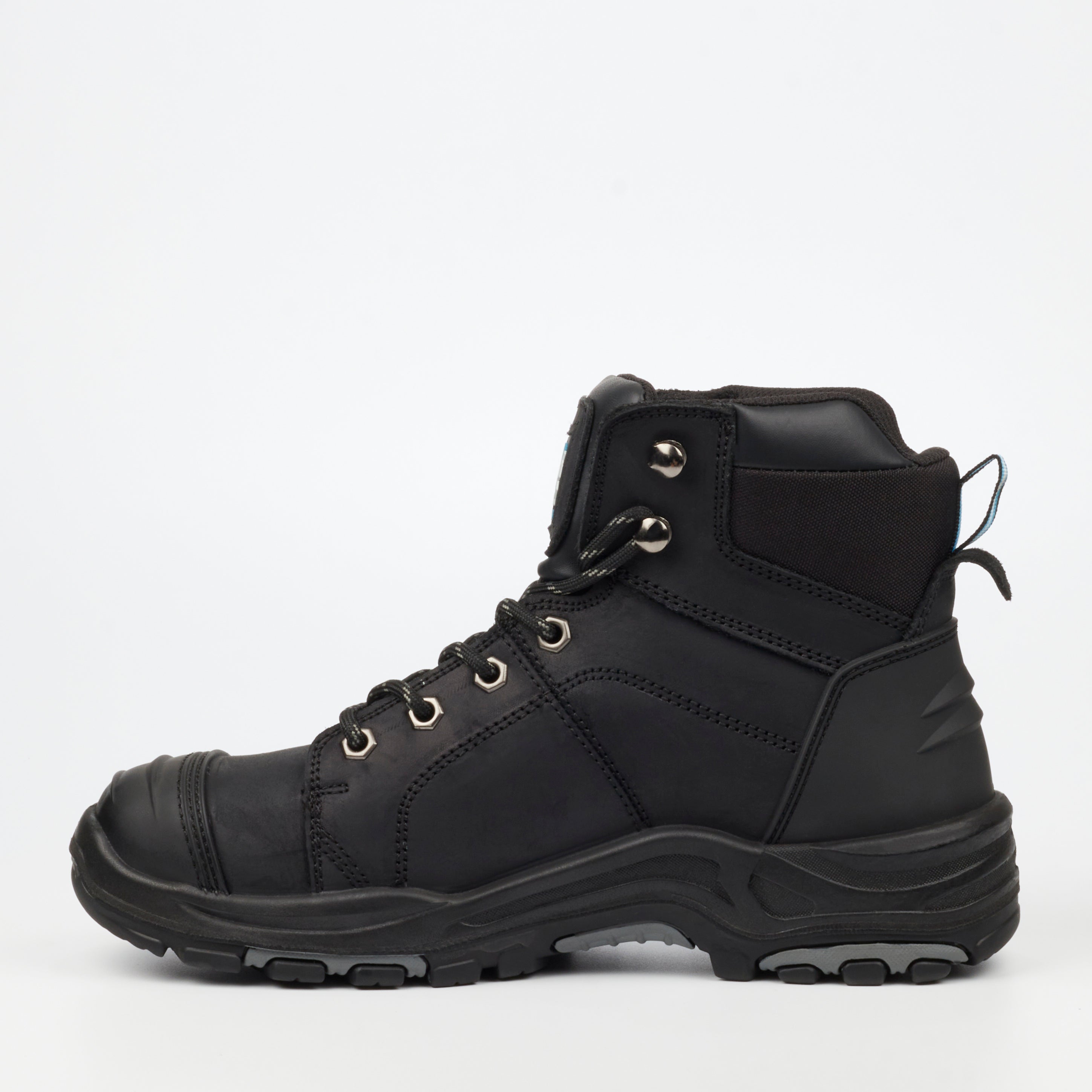 Grittgear Flint S3 Crazy Horse Leather Safety Boot - Black safety Grittgear