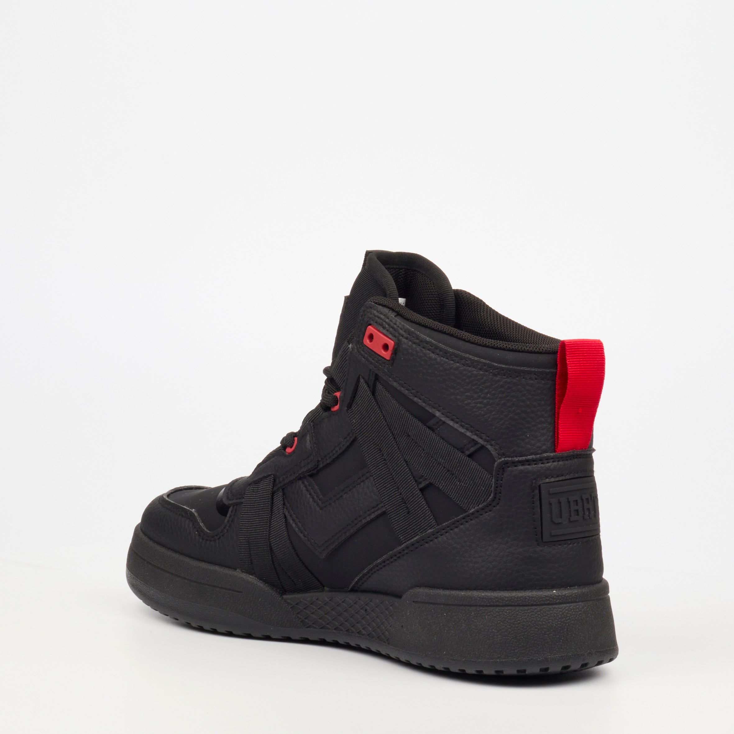 Urbanart Frail 2 Faux Wax / Lycra Ankle Boot - Black footwear Urbanart