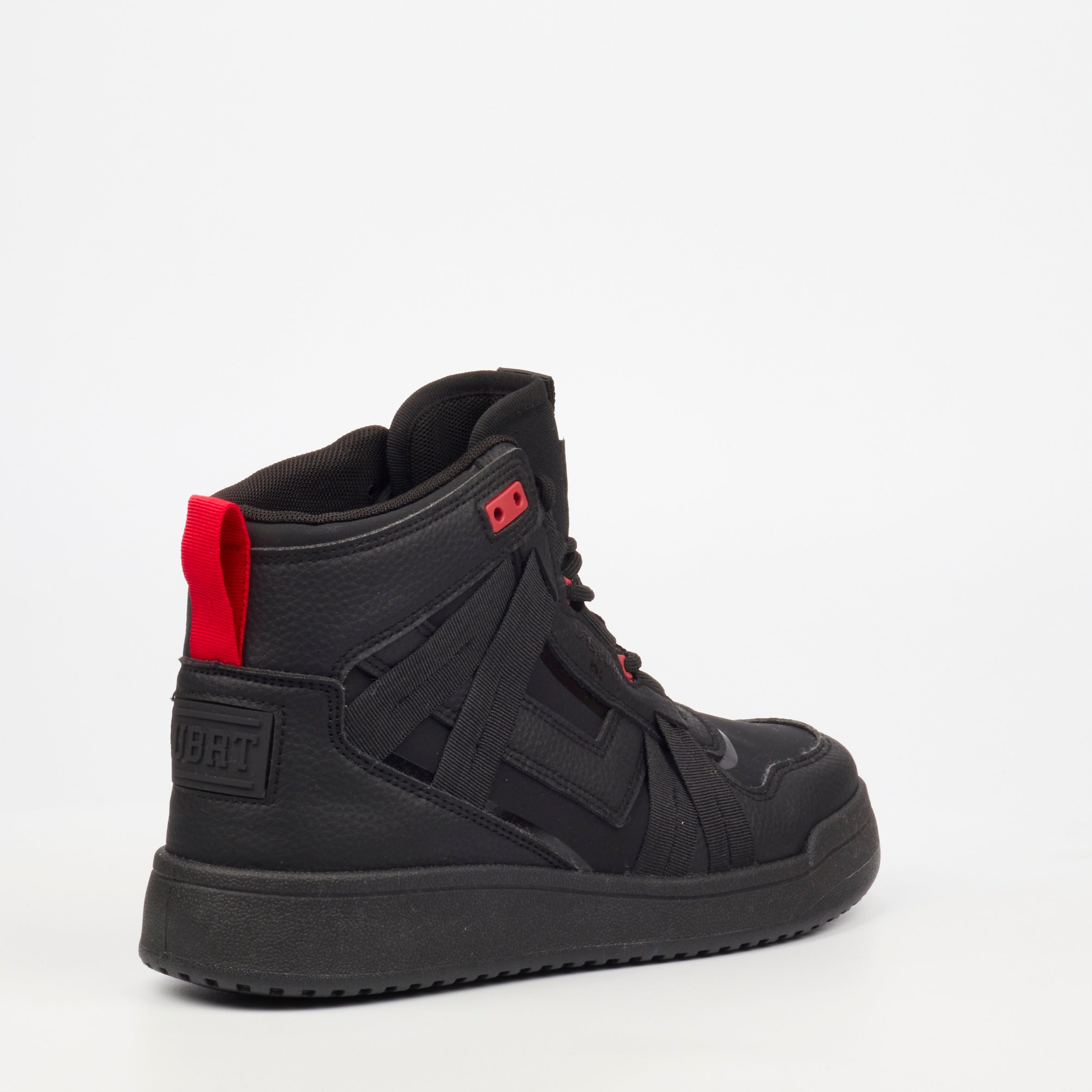 Urbanart Frail 2 Faux Wax / Lycra Ankle Boot - Black footwear Urbanart
