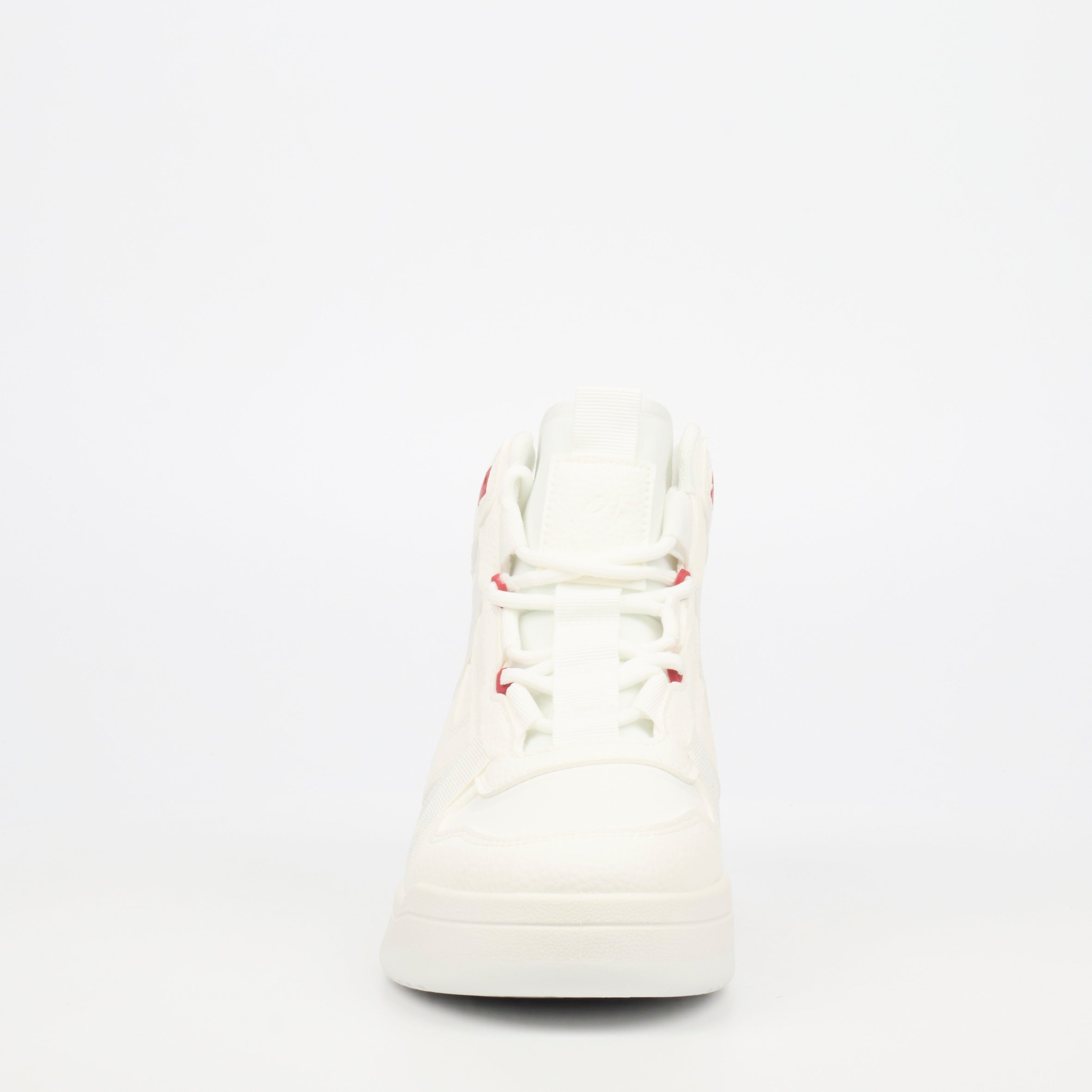 Urbanart Frail 2 Faux Wax / Lycra Ankle Boot - White footwear Urbanart