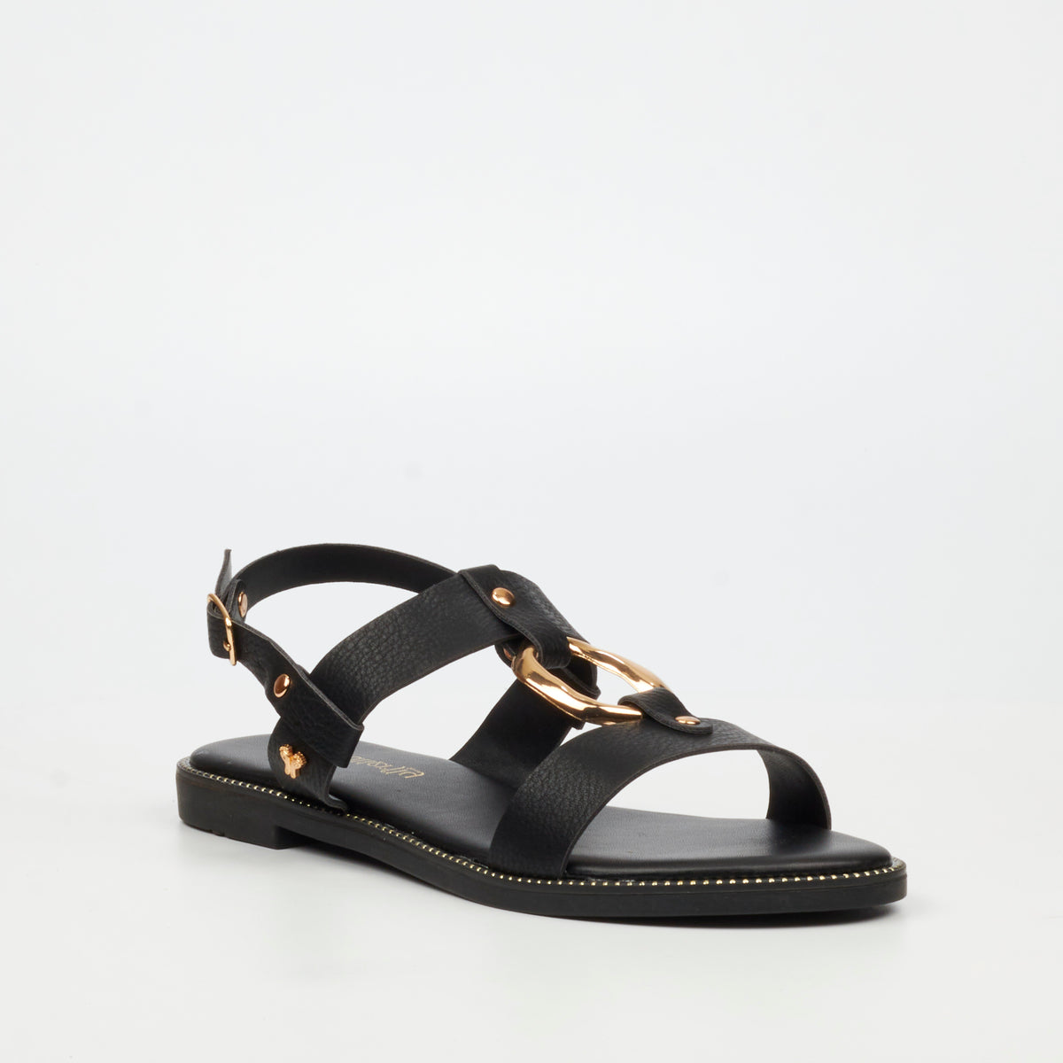 Butterfly Feet Frost 18 Flat Sandals - Black footwear Butterfly Feet