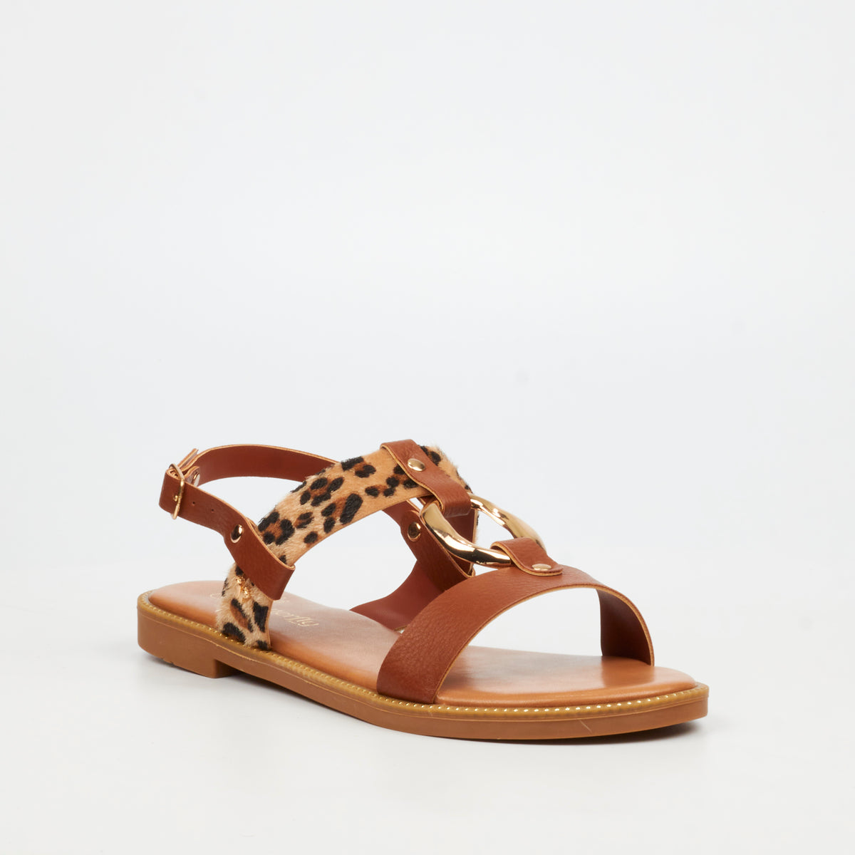 Butterfly Feet Frost 18 Flat Sandals - Leopard footwear Butterfly Feet
