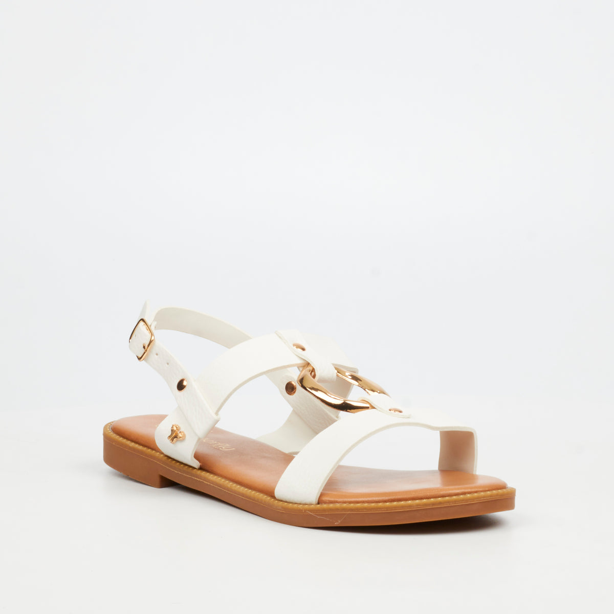 Butterfly Feet Frost 18 Flat Sandals - White footwear Butterfly Feet