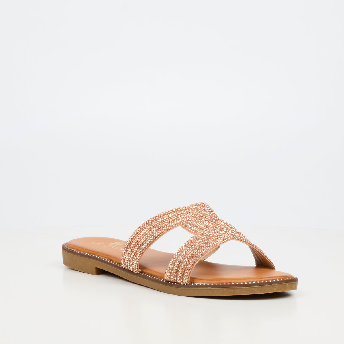 Butterfly Feet Frost 20 Flat Sandal - Rose Gold footwear Butterfly Feet