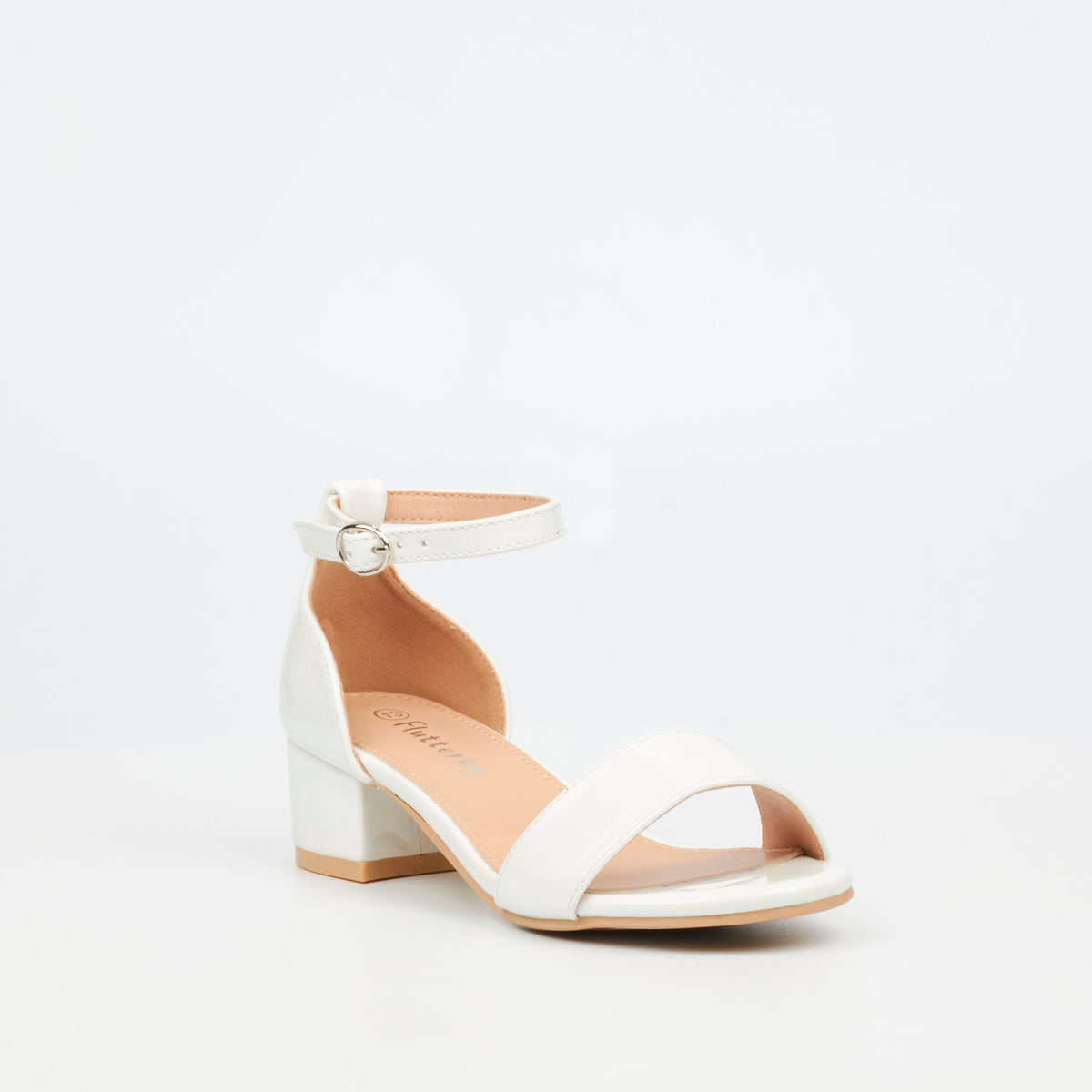 Flutterby Gracie 1 Heel - White footwear Flutterby