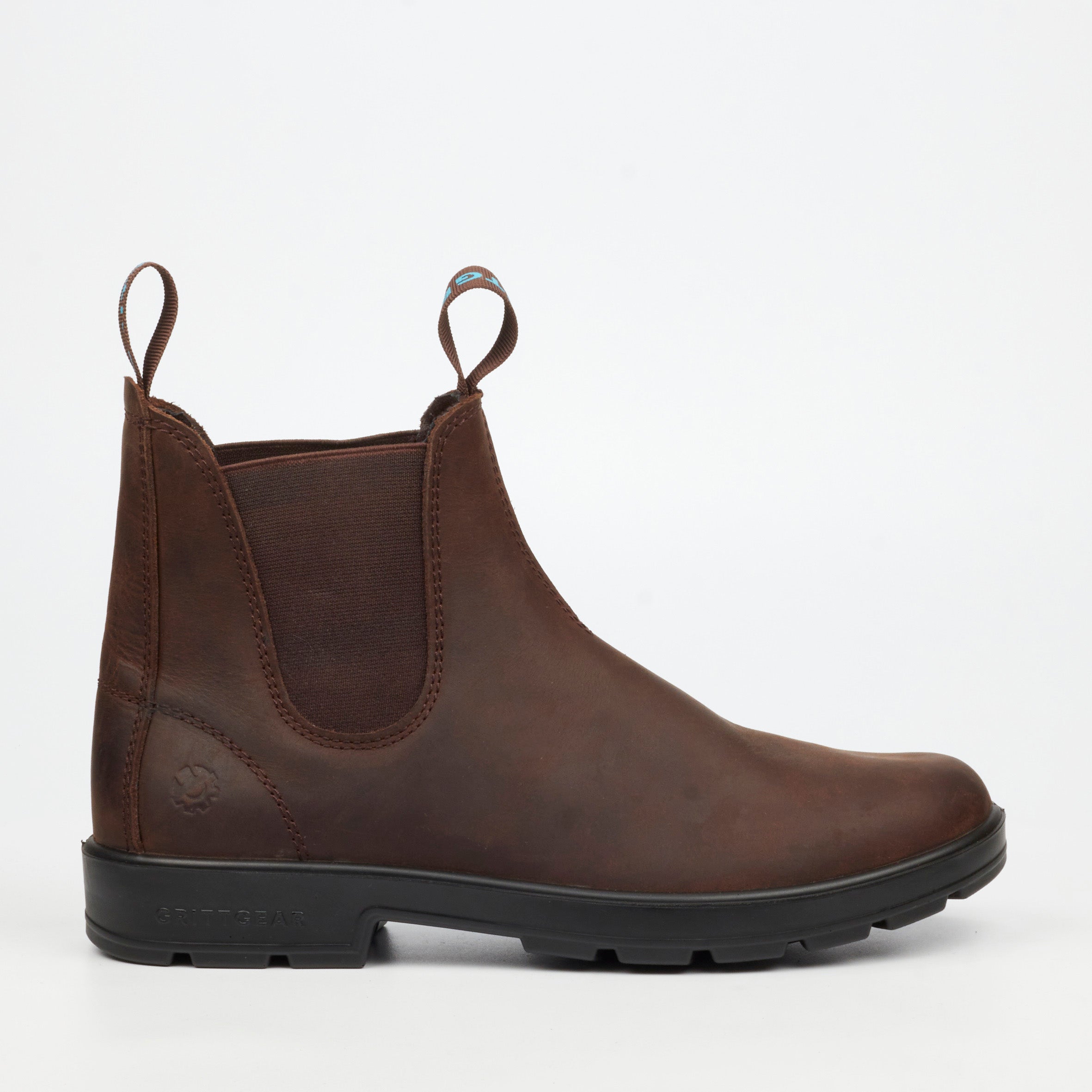 Grittgear Granite 1 Crazy Horse Leather Safety Boot - Chocolate safety Grittgear