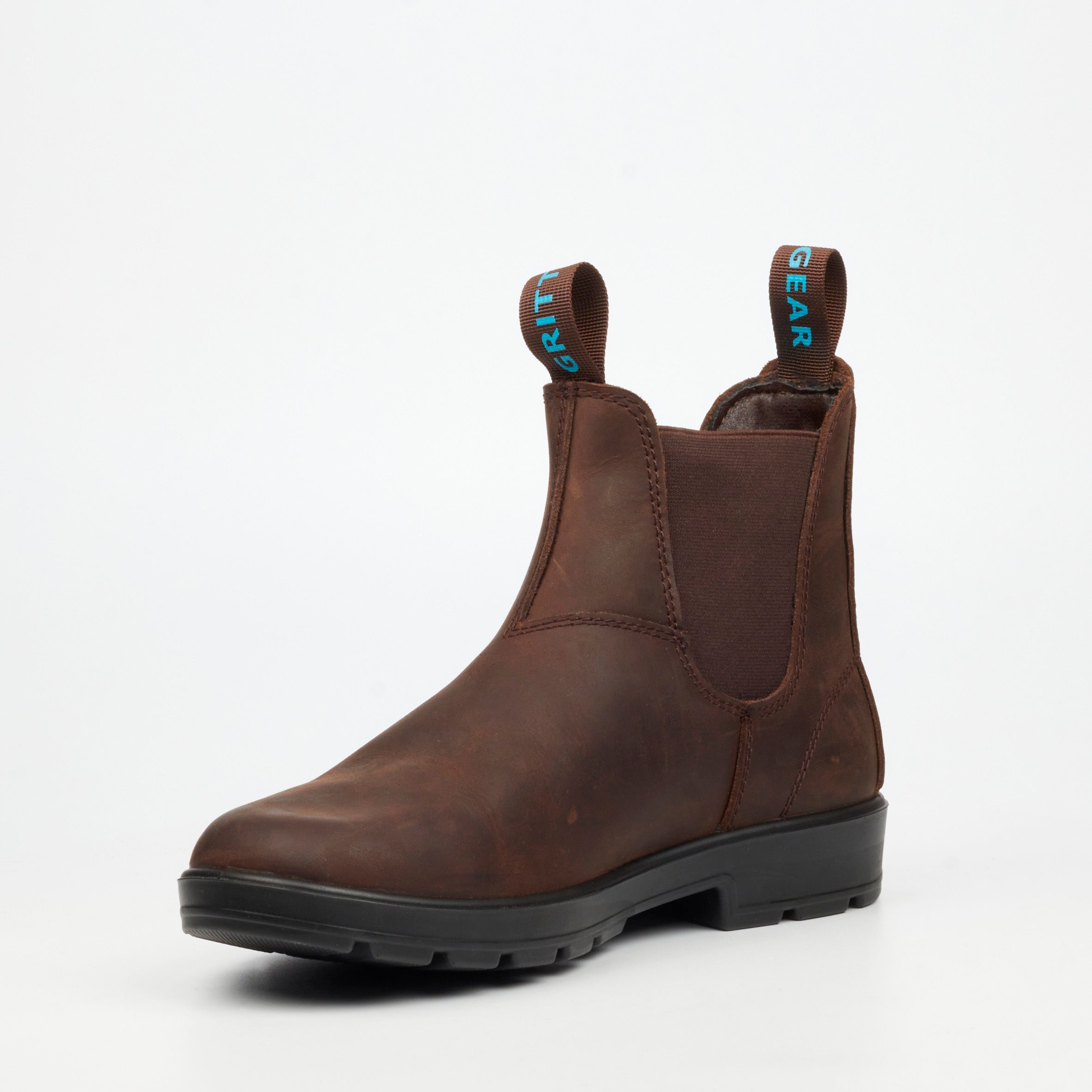 Grittgear Granite 1 Crazy Horse Leather Safety Boot - Chocolate safety Grittgear