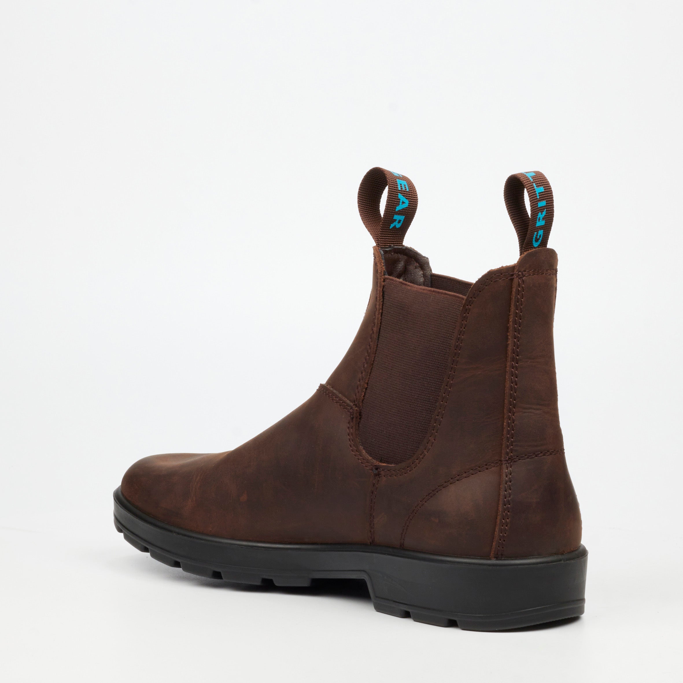 Grittgear Granite 1 Crazy Horse Leather Safety Boot - Chocolate safety Grittgear