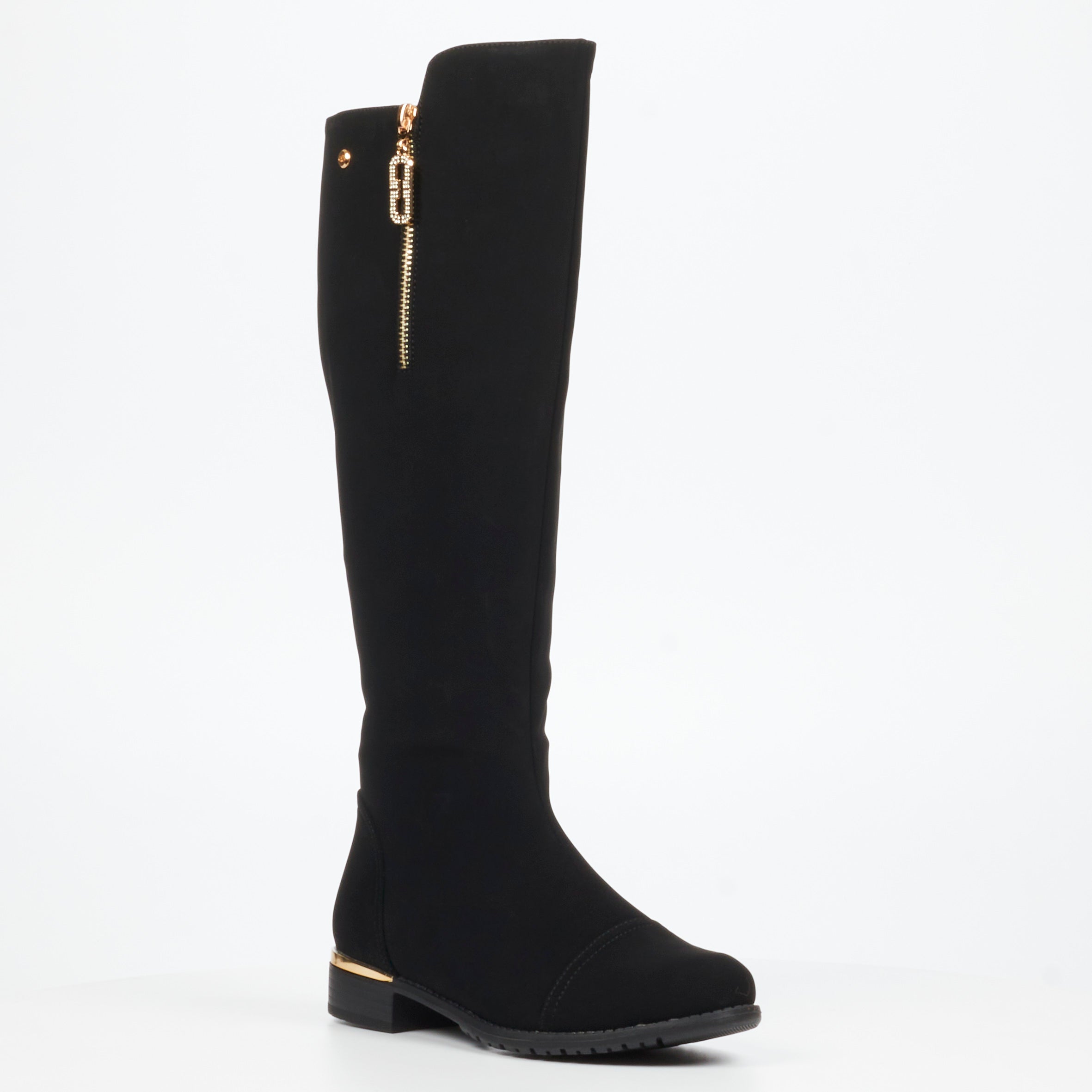 Miss Black Hadar 26 High Boots Faux Nubuck - Black footwear Miss Black