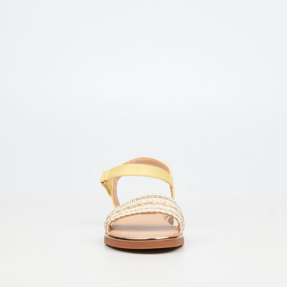 Little Miss Black Heavenly 3 Flat Sandal - Yellow footwear Little Miss Black