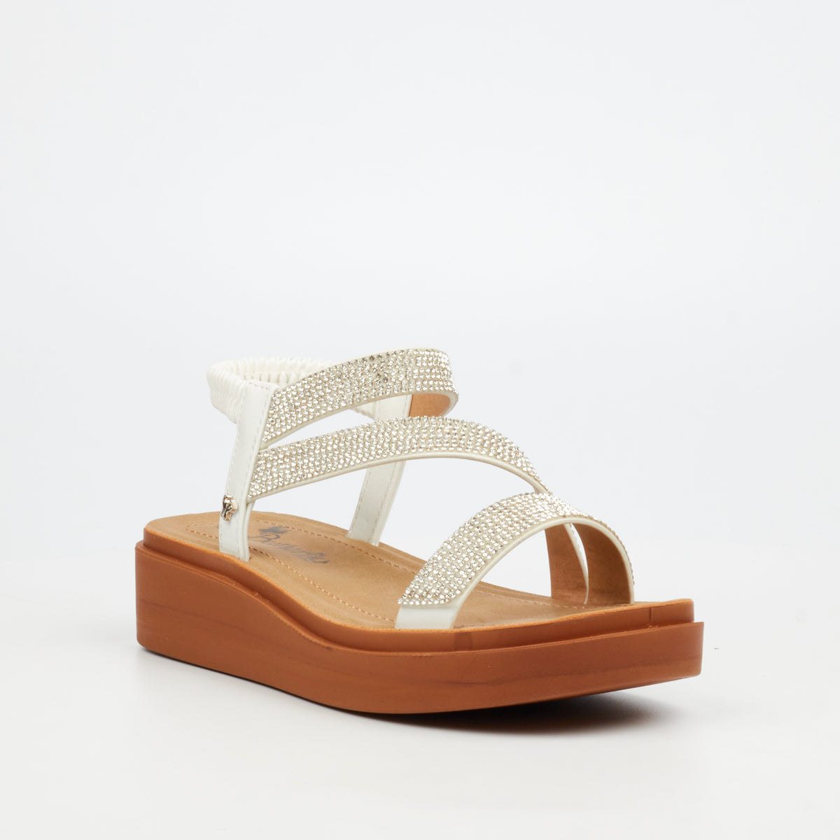 Butterfly Feet Holt 1 Flat Sandals - White footwear Butterfly Feet