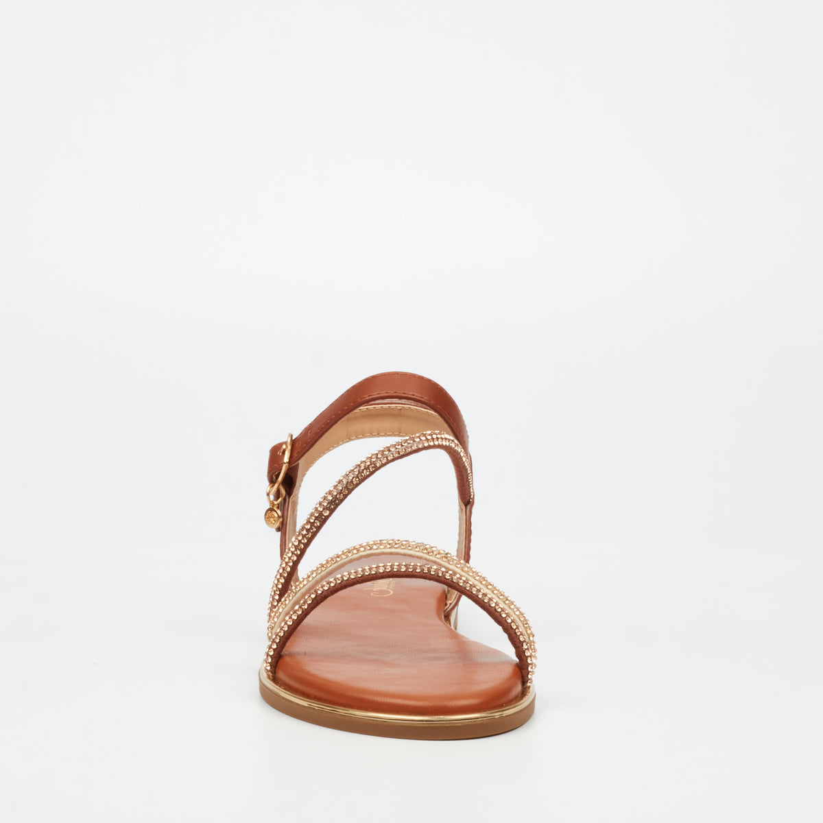Miss Black Honor 6 Flat Sandals - Tan footwear Miss Black
