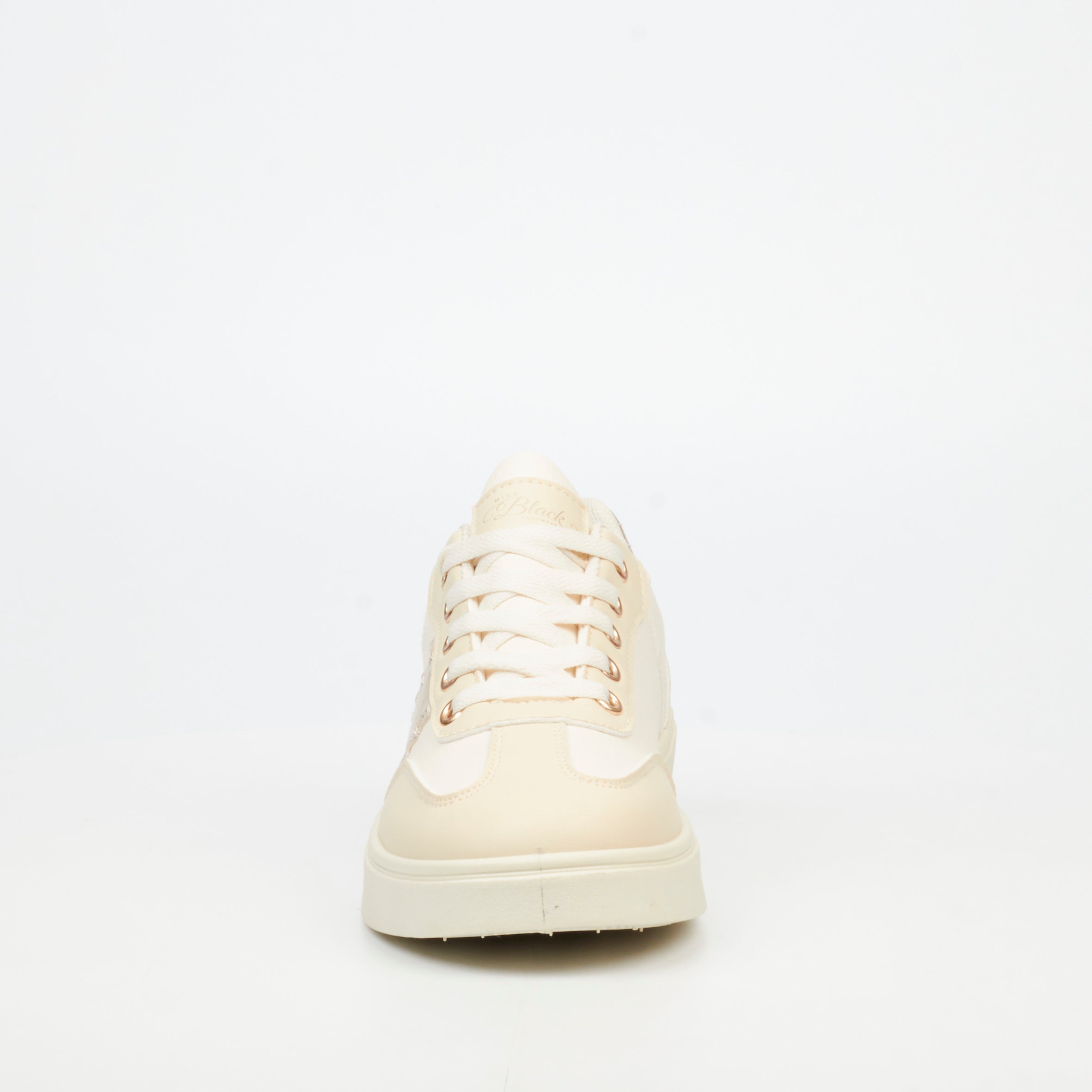 Miss Black Illy 1 Sneakers Faux Leather / Faux Suede - Nude footwear Miss Black
